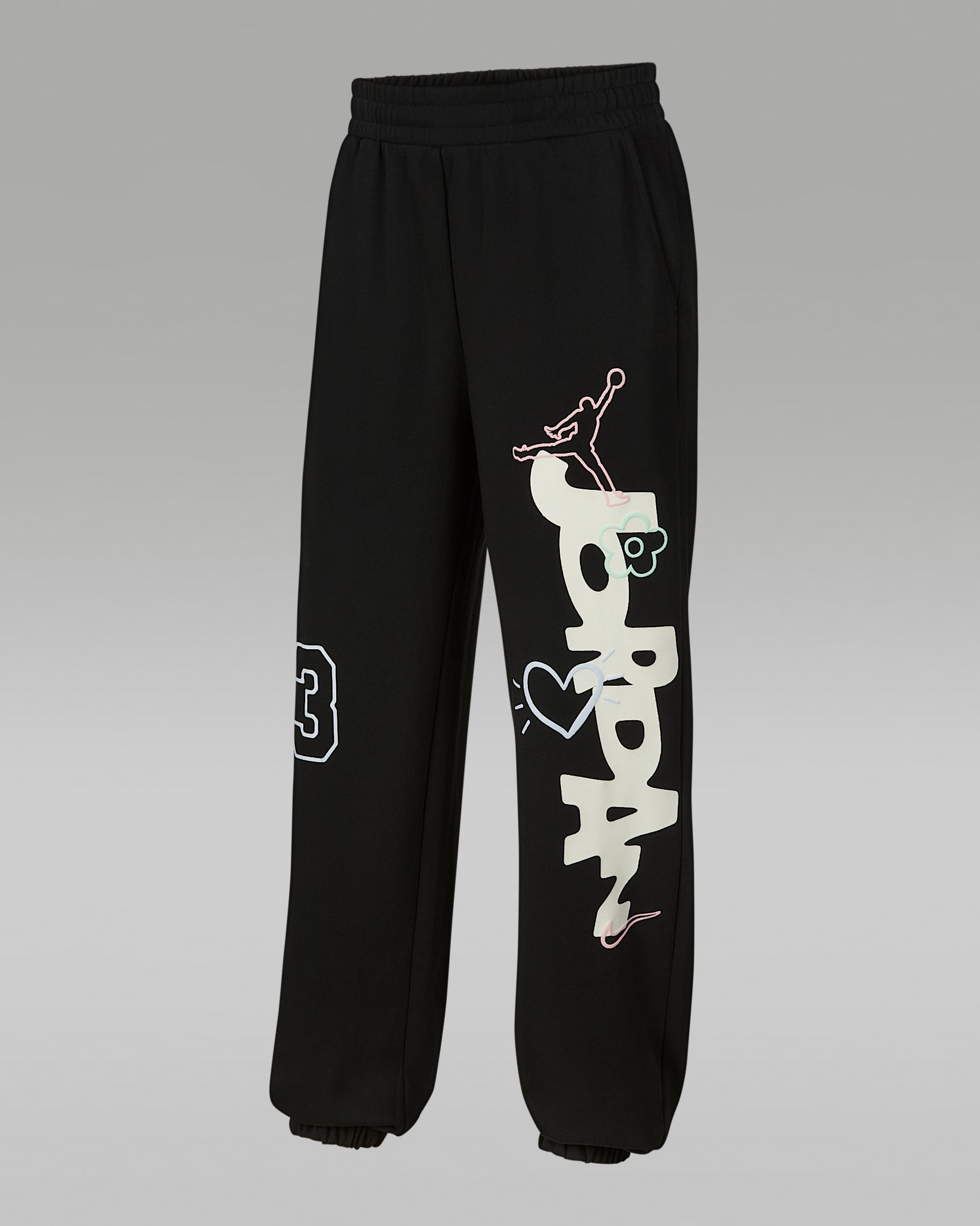 Jordan Love Is In The "Air" 大童法式毛圈长裤 - 灰黑