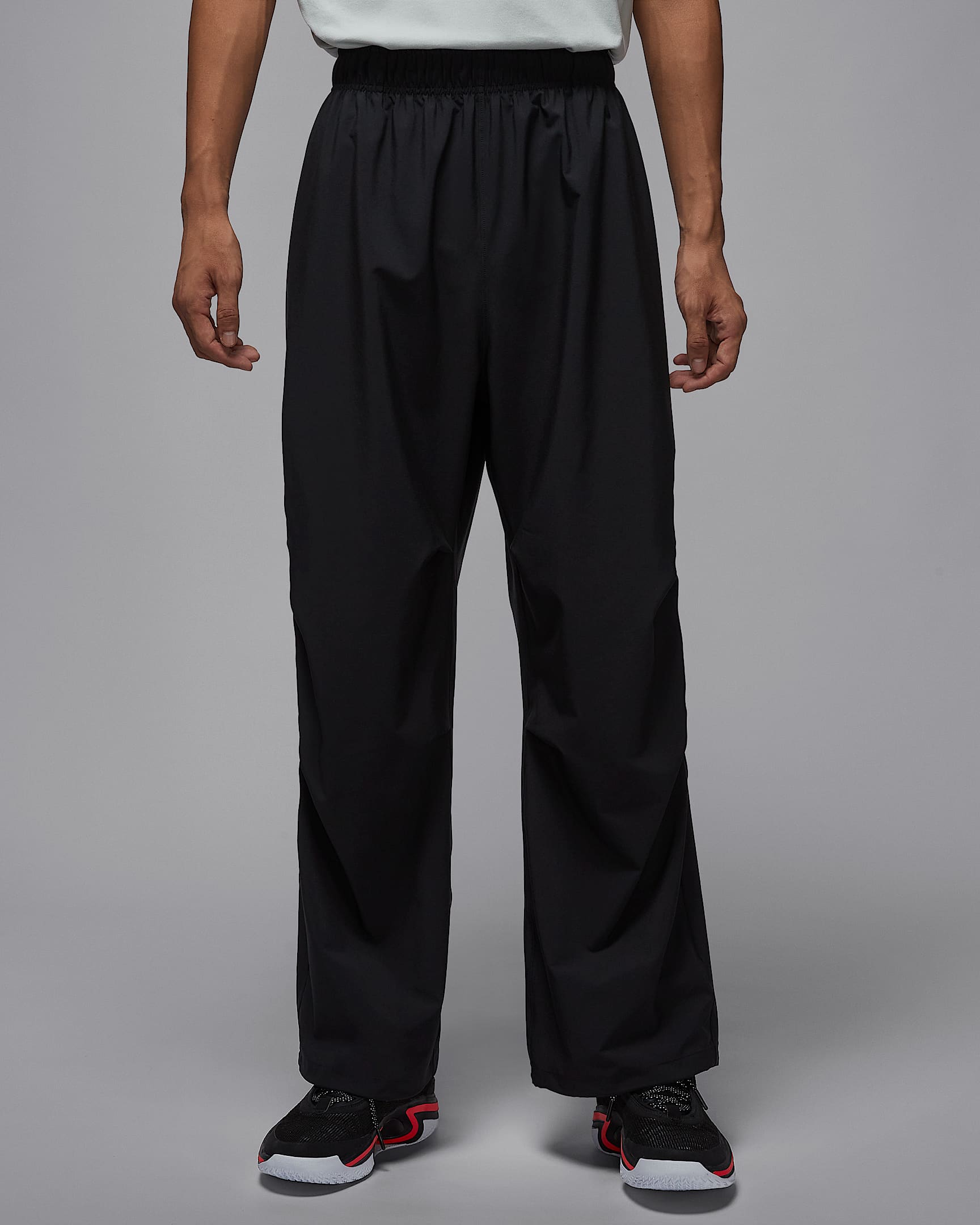 Tatum Dri-FIT 塔图姆男子速干梭织长裤 - 黑/大学红