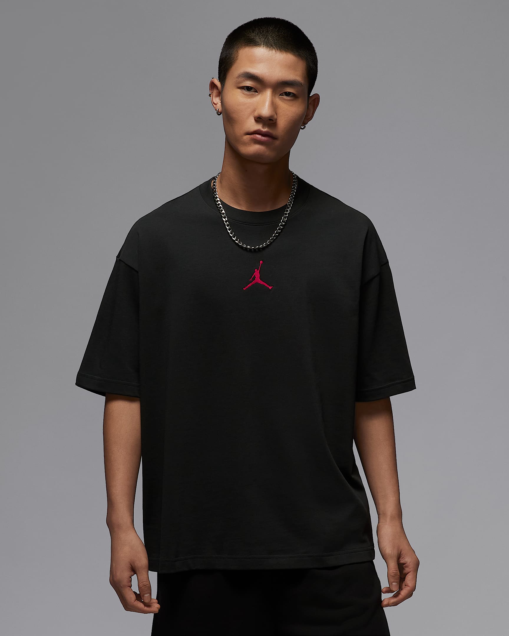 Jordan 男子 Oversize 风T恤 - 灰黑