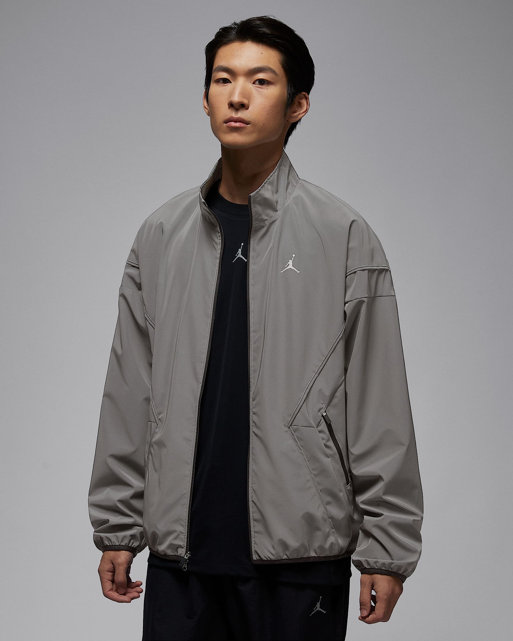 Jordan Brooklyn Hike Mike Draft 男子反光夹克 - 金属银