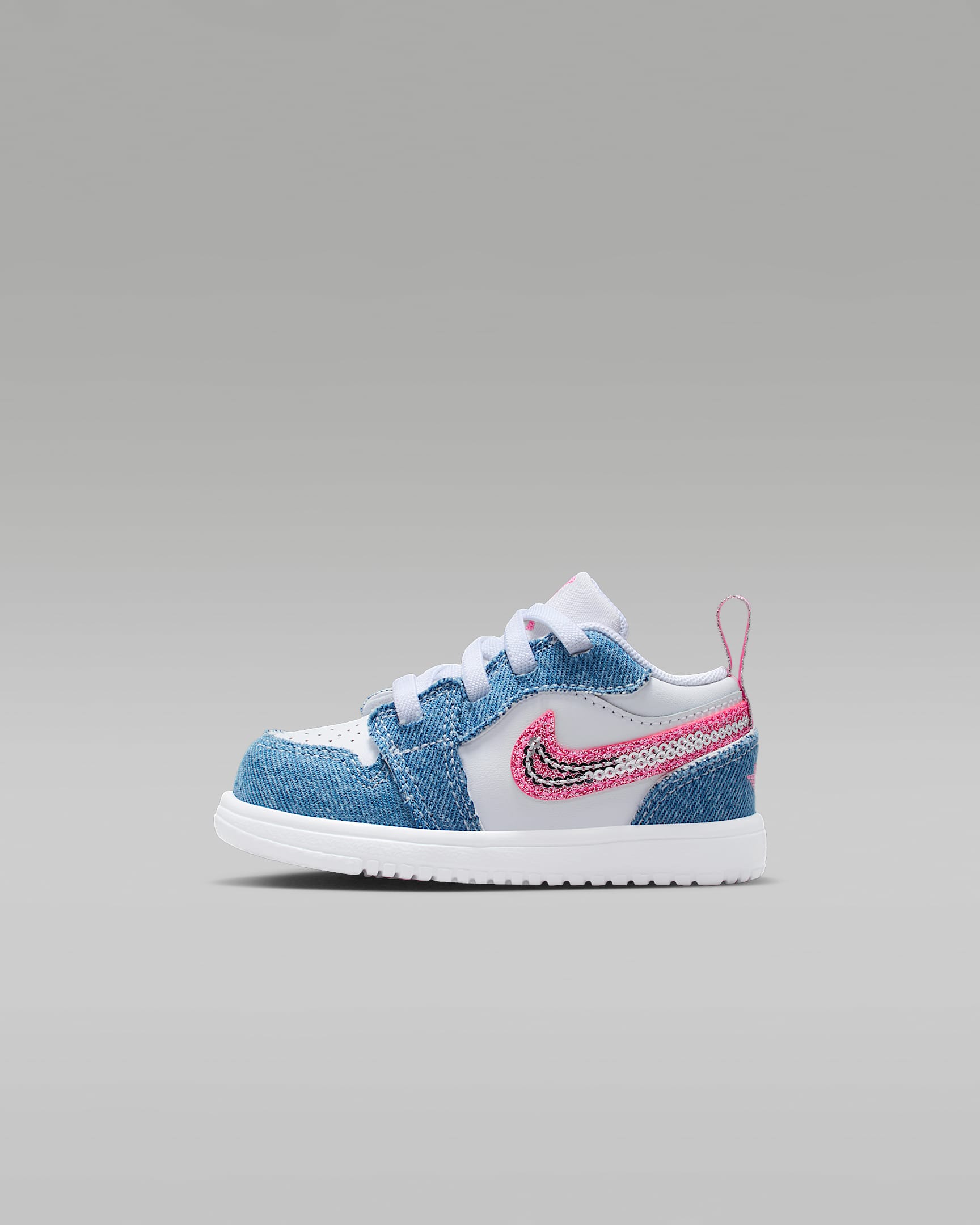 Jordan 1 Low Alt SE 婴童运动鞋 - 狂喜钴蓝/白色/霞光粉
