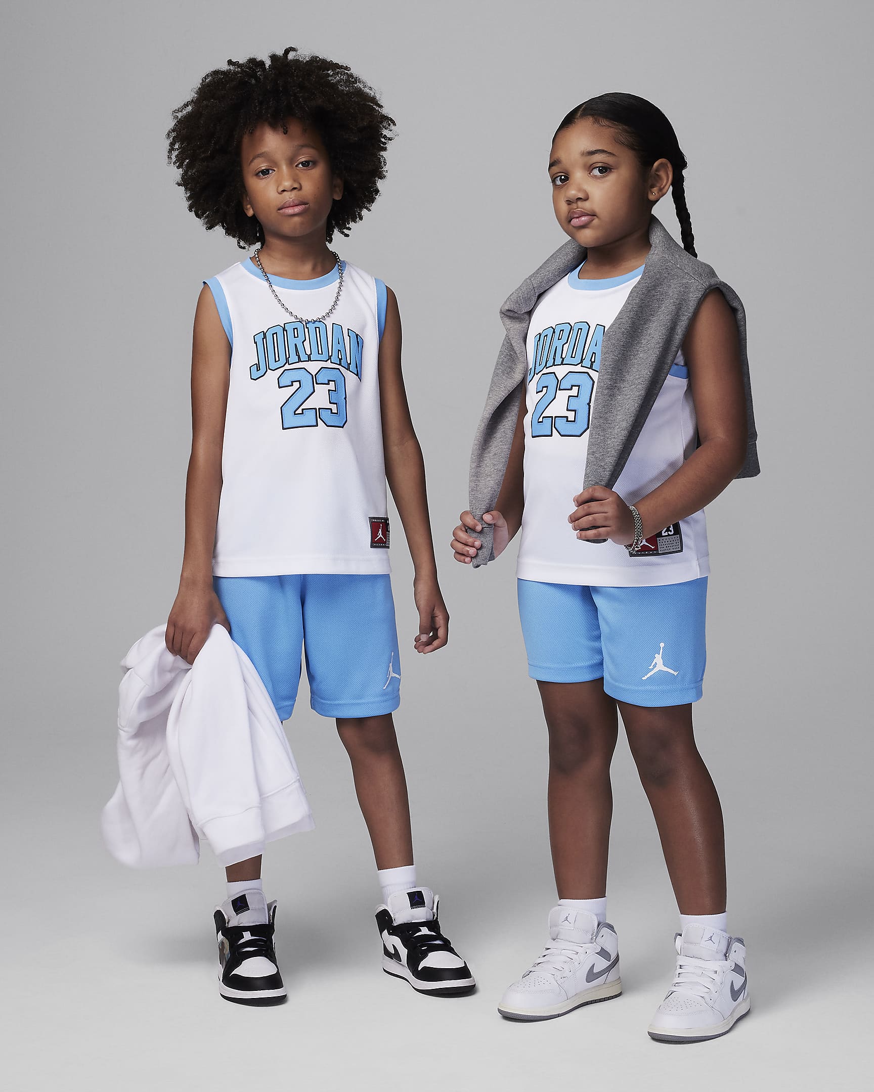 Jordan 23 幼童球衣和短裤套装 - 大学蓝