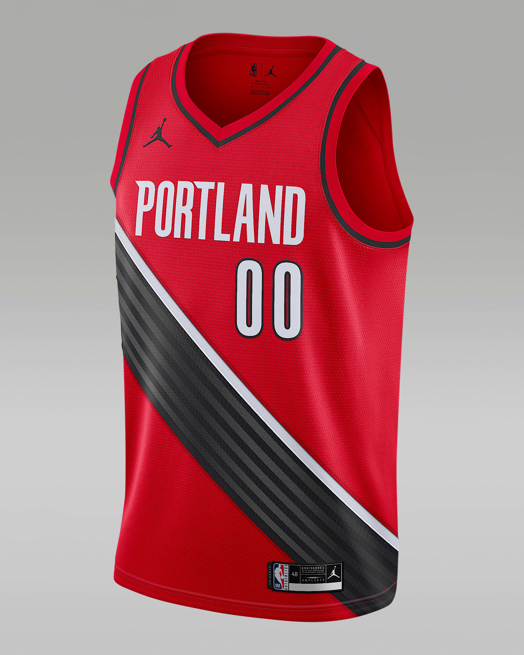2020 赛季波特兰开拓者队 (Carmelo Anthony) Statement Edition Jordan NBA Swingman Jersey 男子球衣 - 大学红/黑