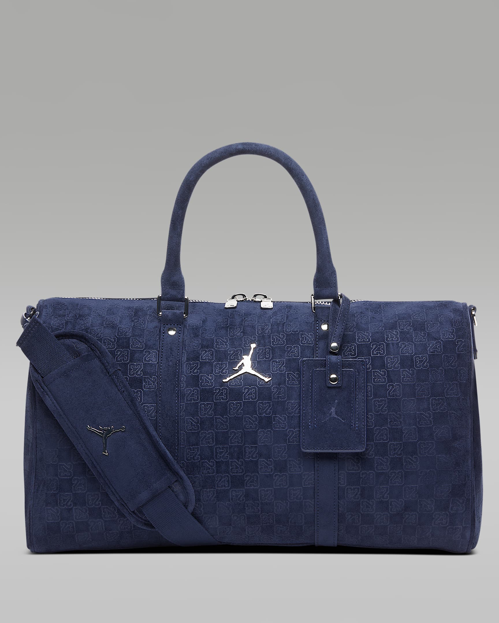Jordan Monogram 合成翻毛皮行李包 - 深藏青