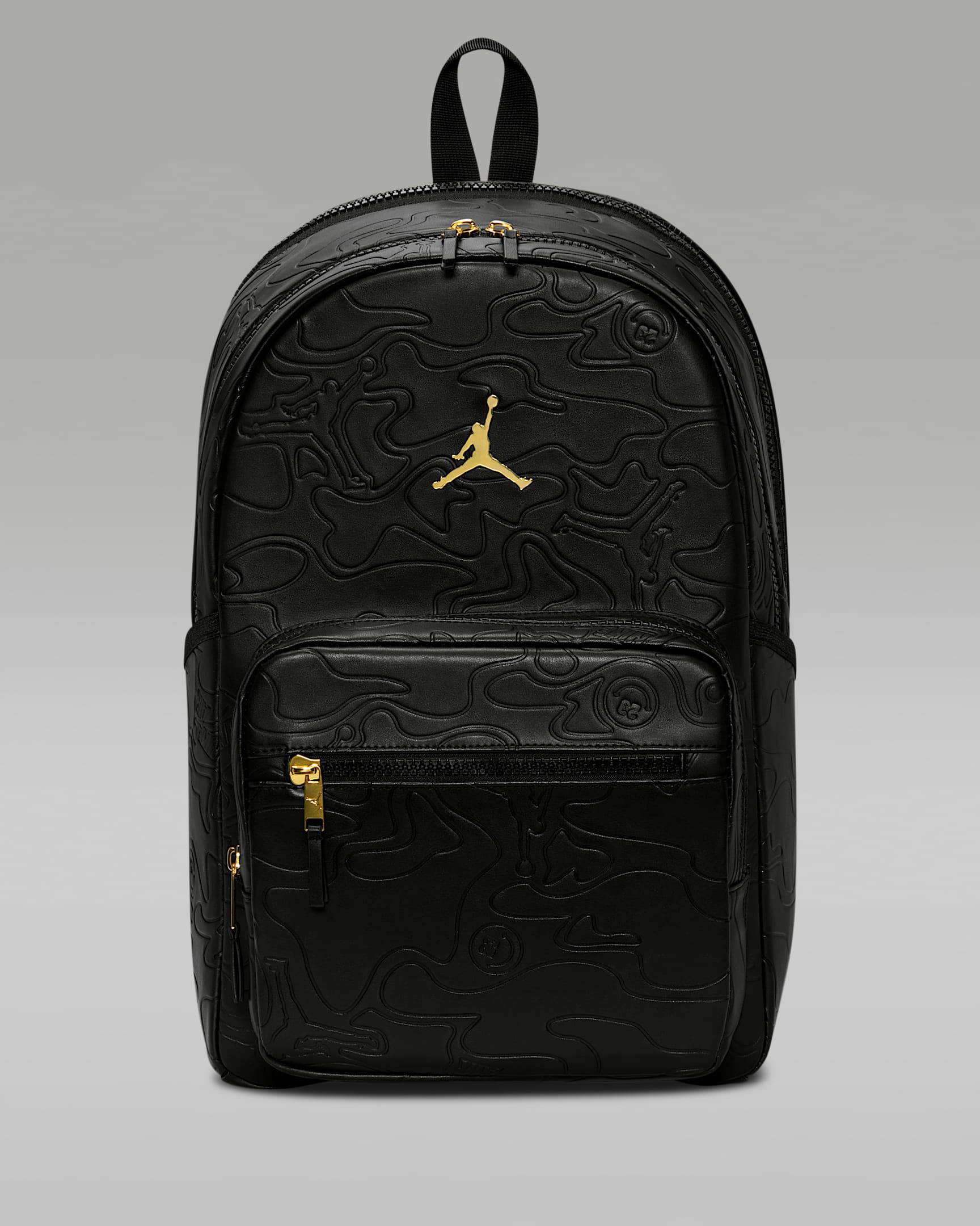 Jordan 都市风双肩包 - 黑/金