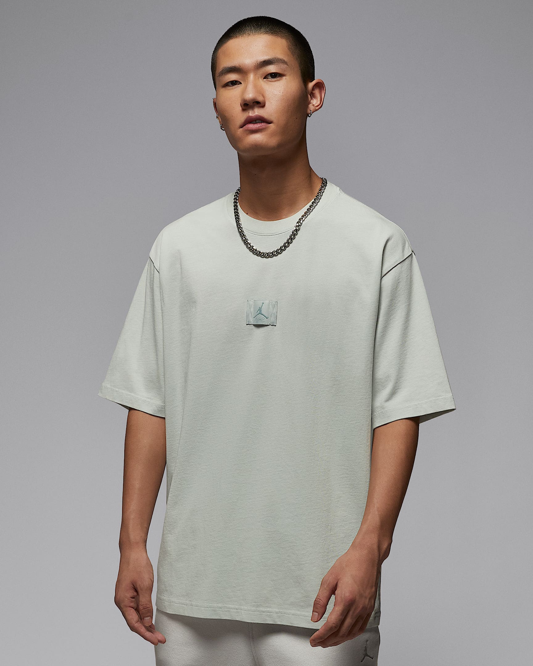 Jordan Flight Essentials 男子T恤 - 浅银/灰绿