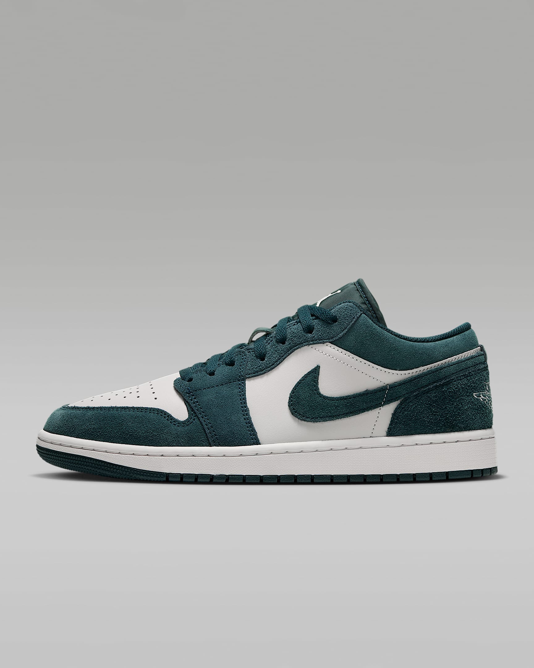 Air Jordan 1 Low 男子运动鞋 - 深杉木绿/淡象牙白/浅土褐