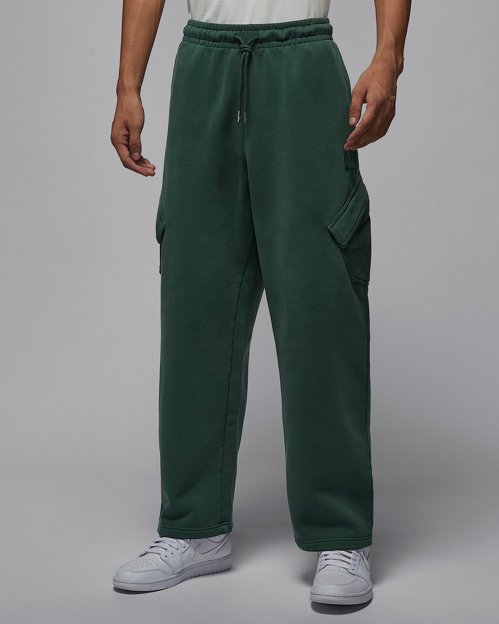Jordan Flight Fleece Chicago 男子加绒长裤 - 深绿/绿古色