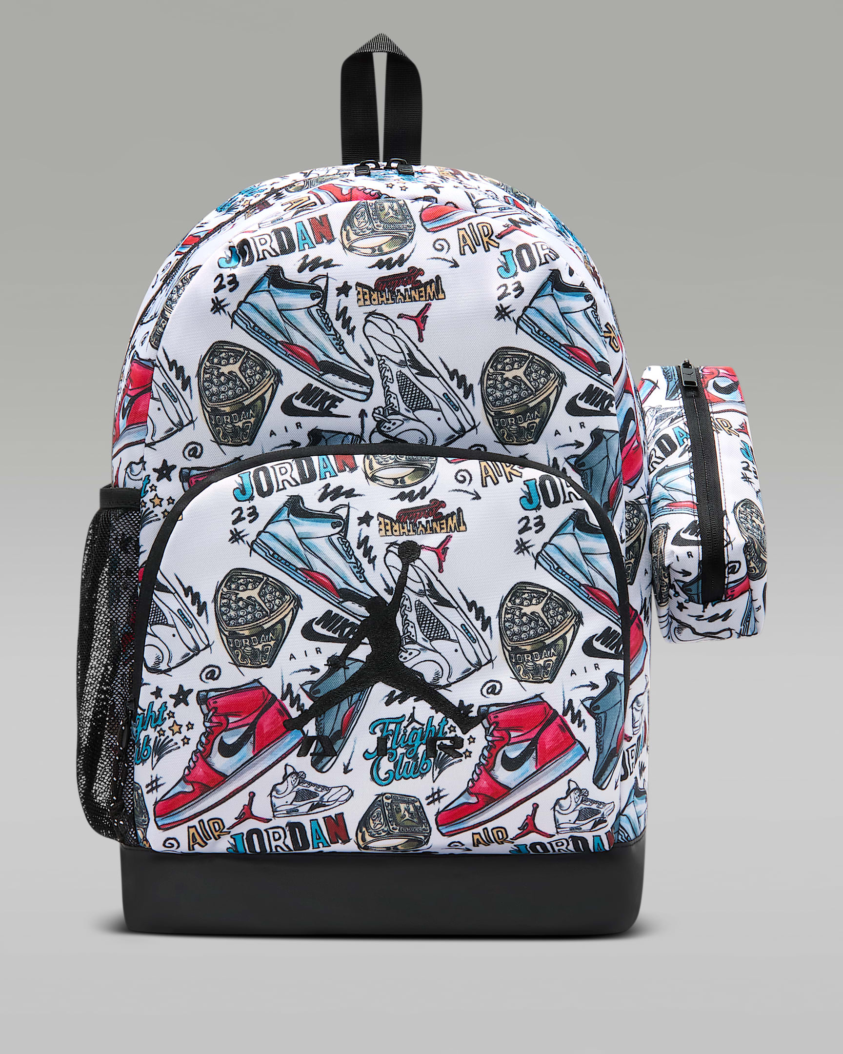 Jordan Air Raid 儿童双肩包 - 白色/健身红