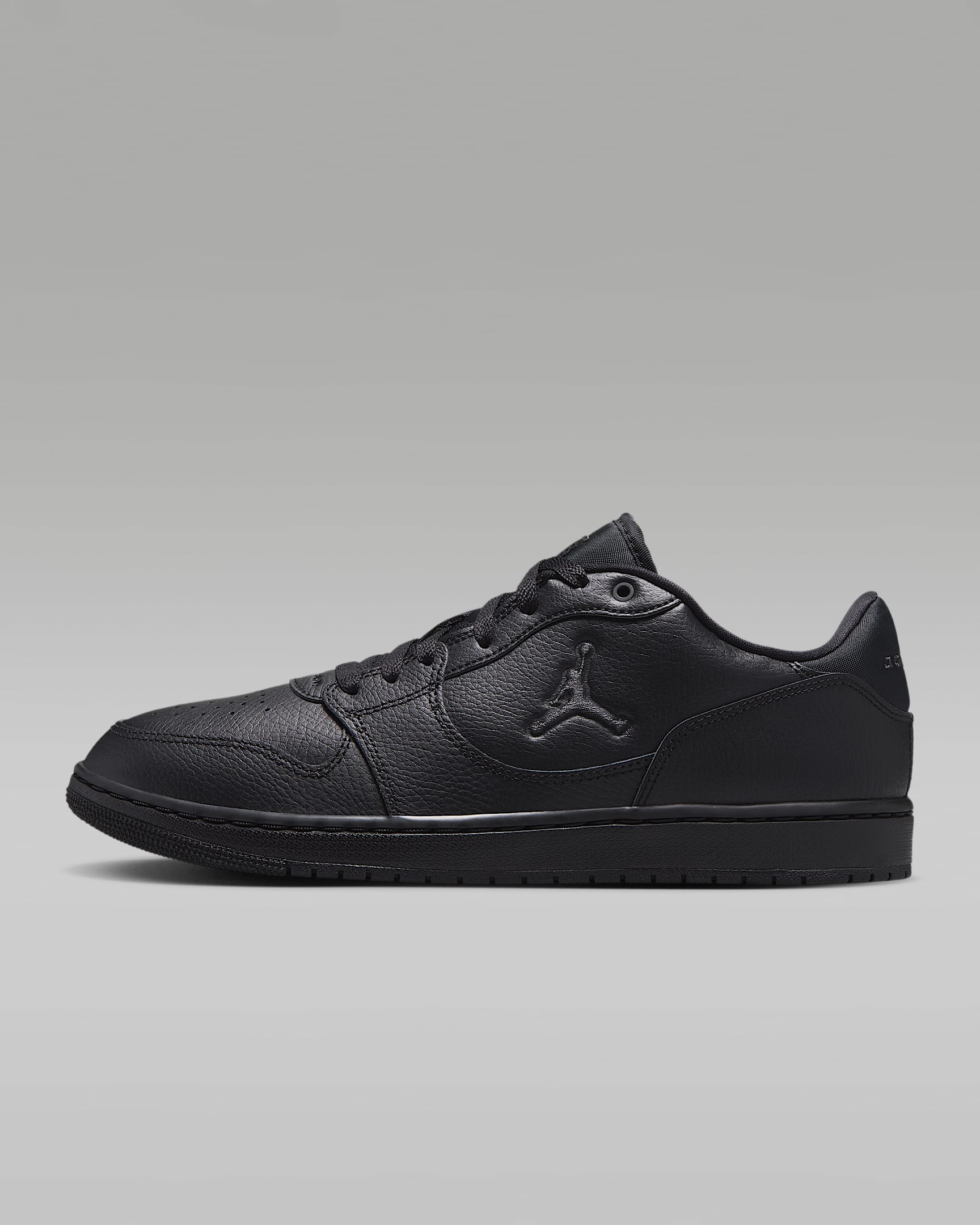 Jordan Court Connect Low 男子运动鞋 - 黑/暗烟灰