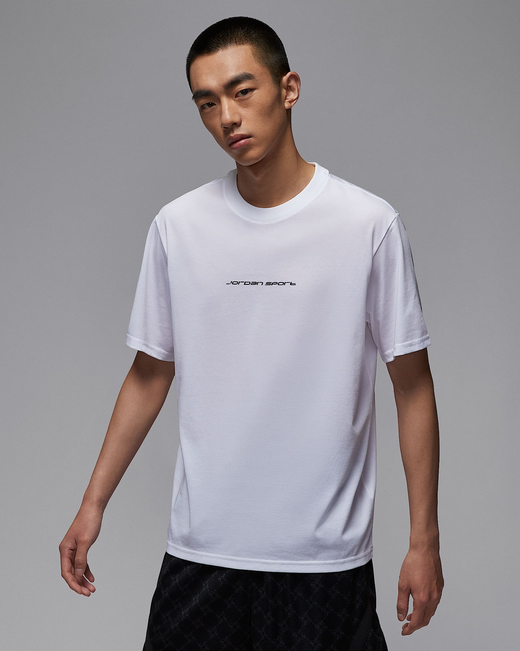 Jordan Sport Dri-FIT 男子速干T恤 - 白色/黑