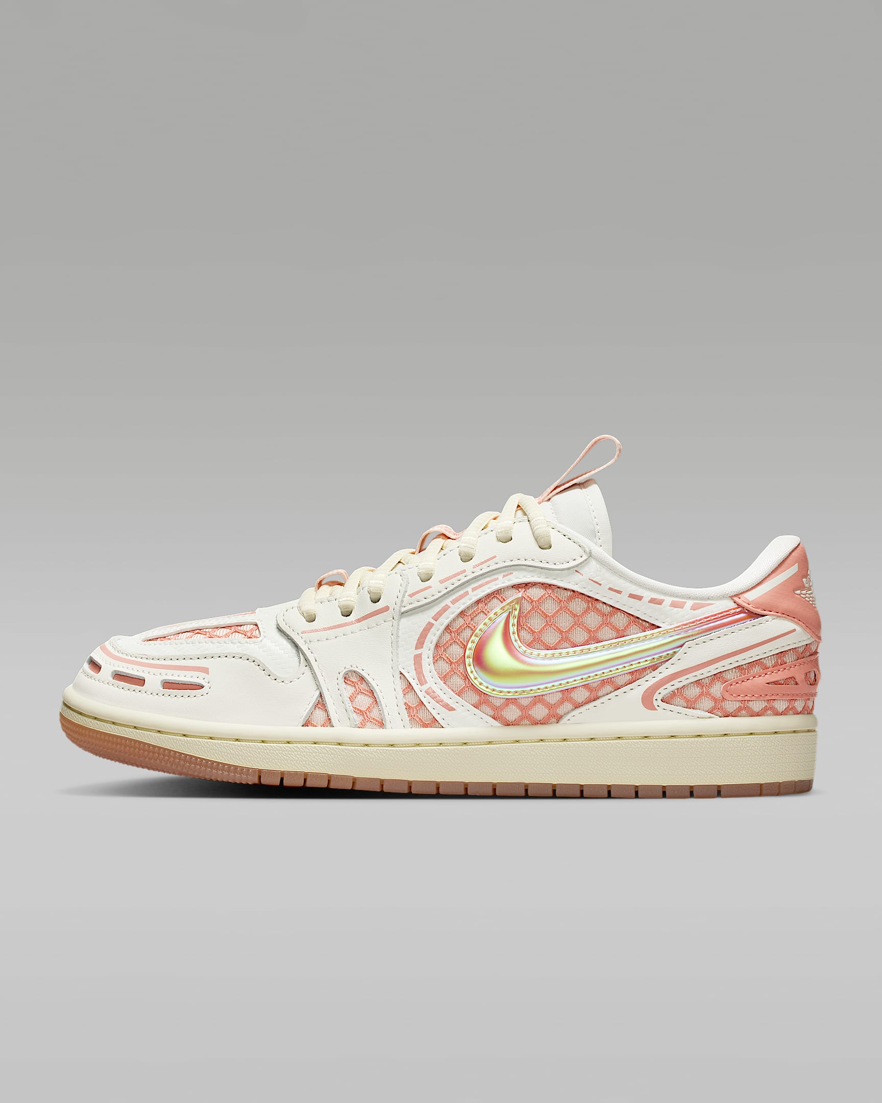 Air Jordan 1 Low Method of Make 女子运动鞋 - 帆白/椰奶色/水洗珊瑚红/浅茜草根褐