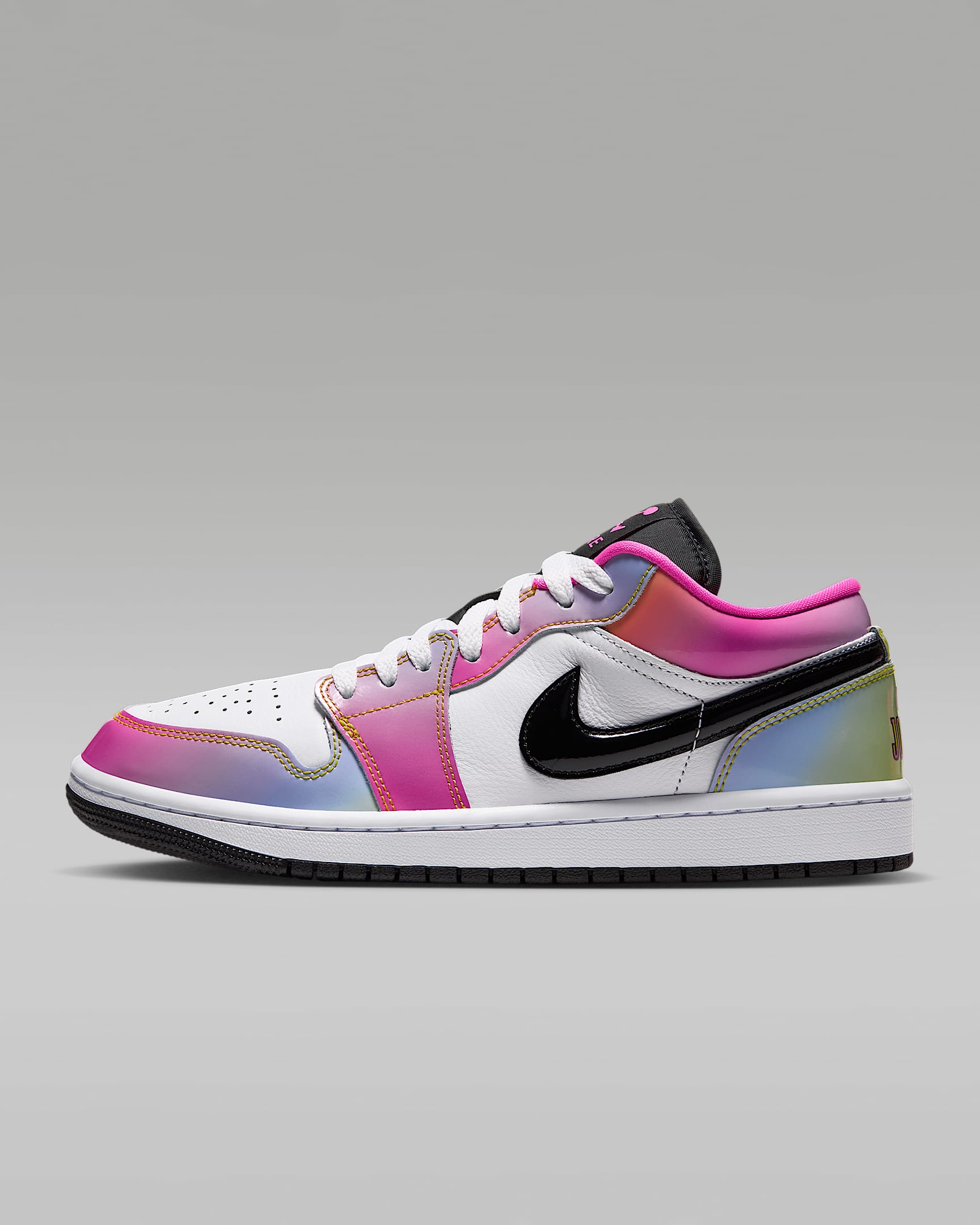 Air Jordan 1 Low SE "罗拉兔" 空中大灌篮系列女子运动鞋 - 白色/激光粉/热情黄/黑