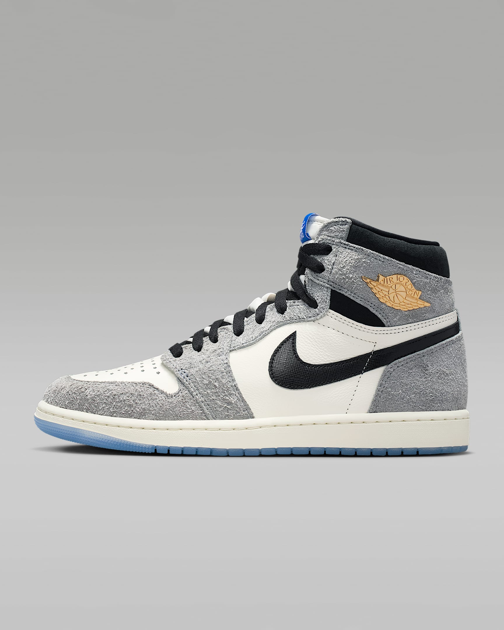 Air Jordan 1 Retro High OG 复刻男子运动鞋 - 冷灰/帆白/游戏宝蓝/黑