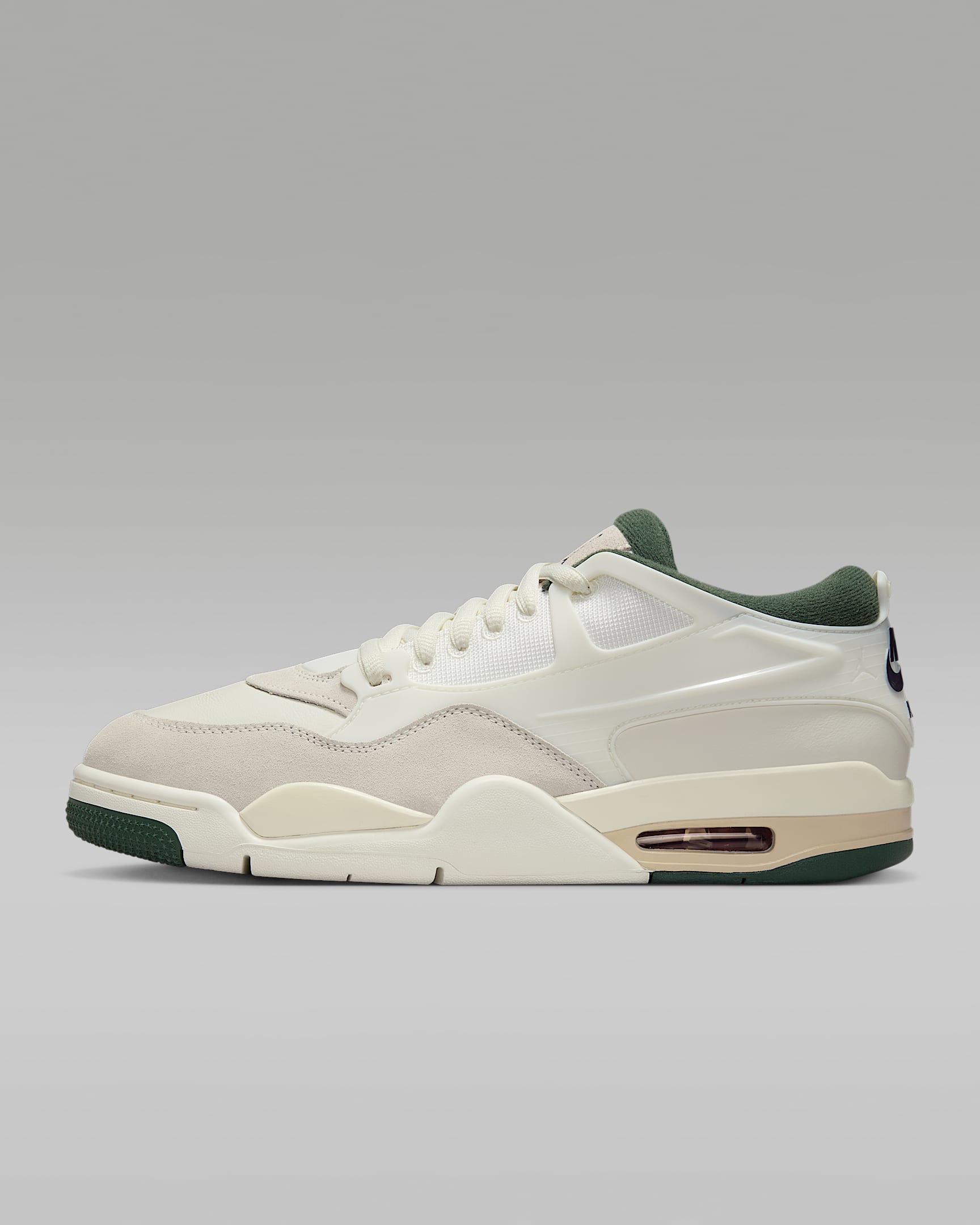 Air Jordan 4 RM 男子运动鞋骑士鞋 - 帆白/淡奶白/深绿/乌紫
