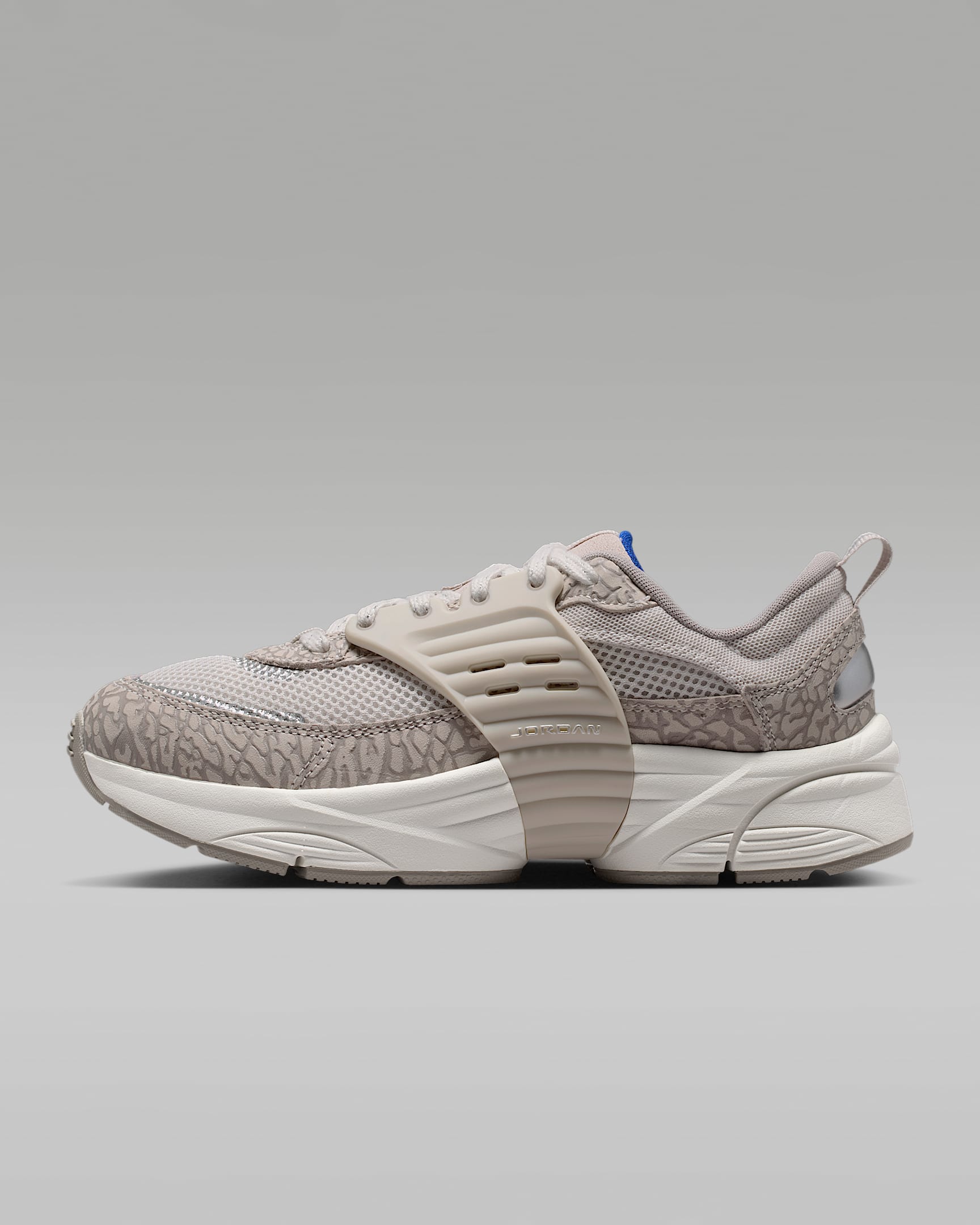 Jordan Trunner O/S 女子运动鞋漫游飞翼鞋 - 伽马灰/谜团石灰/帆白/旧宝蓝