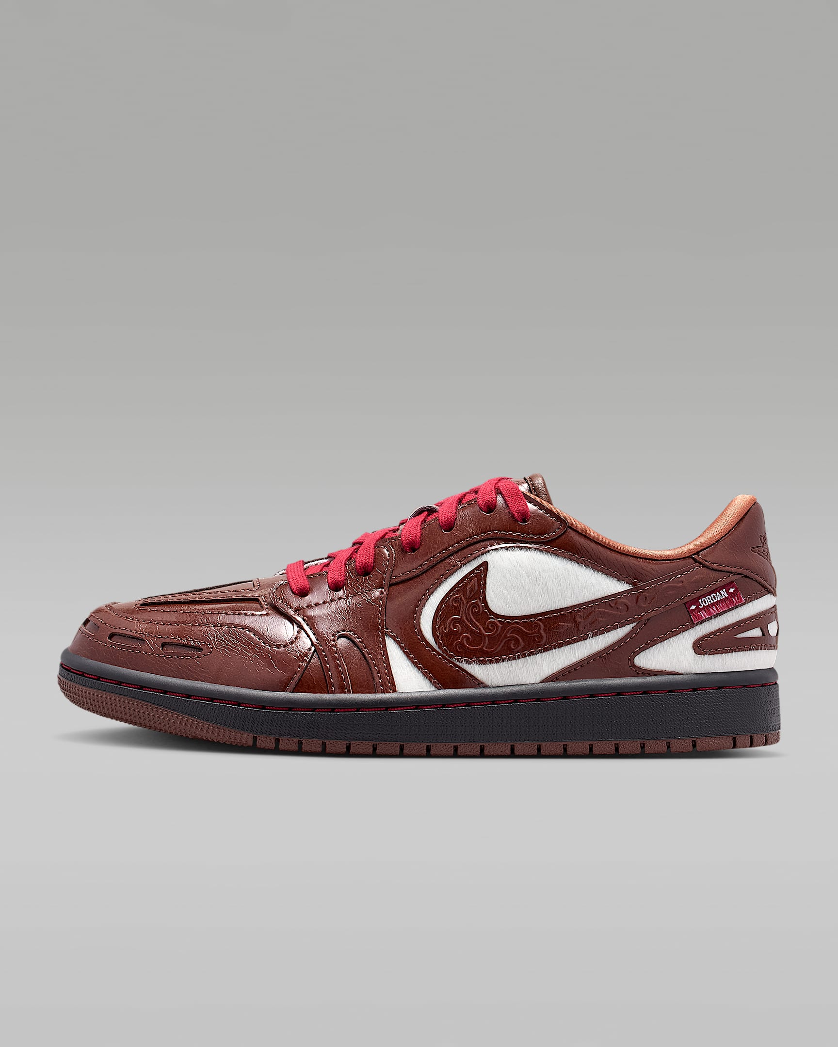 Air Jordan 1 Low Chinese New Year 新年系列女子运动鞋 - 浅巧克力色/黑/灰桃红/浅巧克力色