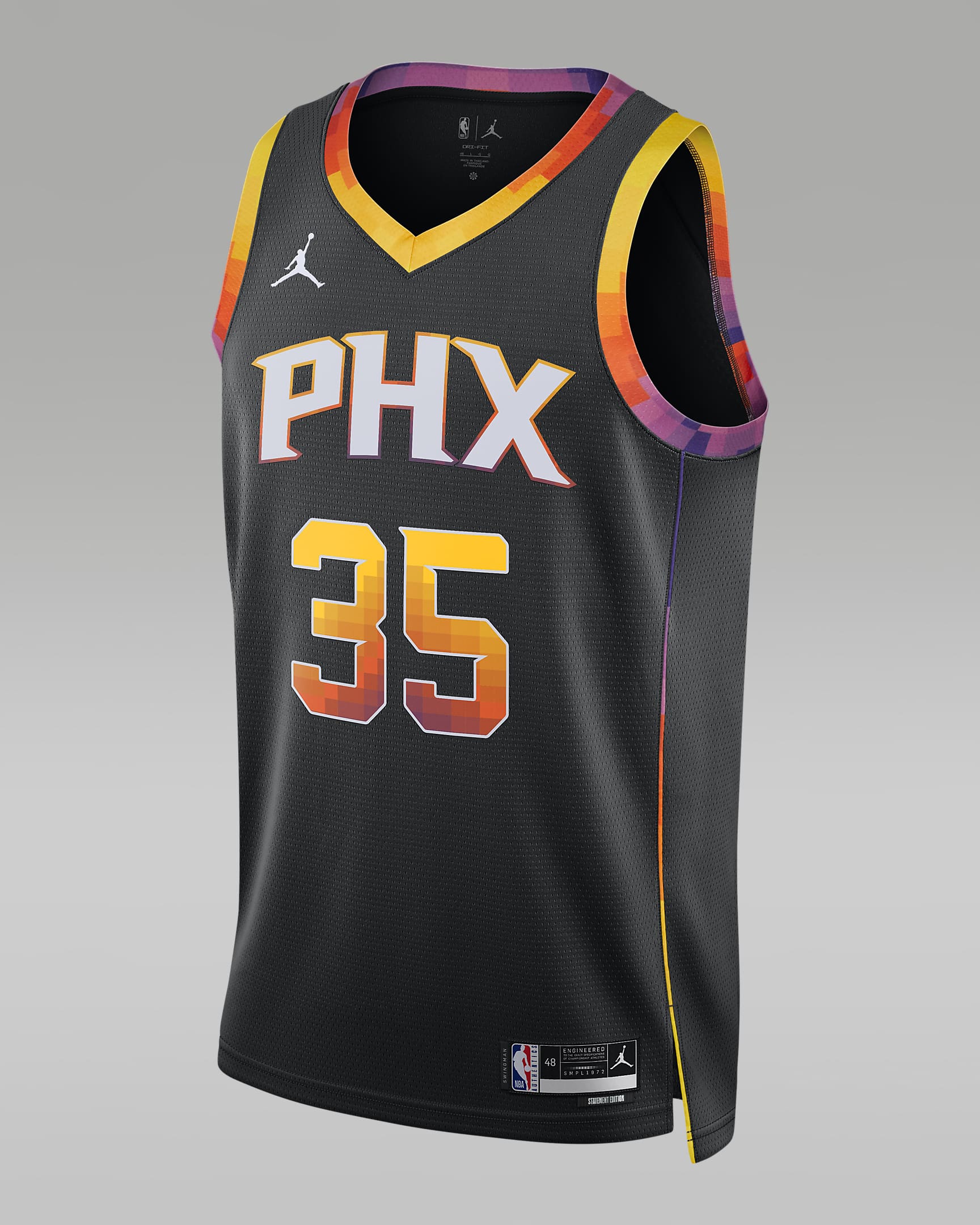 菲尼克斯太阳队 Statement Edition Jordan Dri-FIT NBA Swingman Jersey 男子速干球衣 - 黑