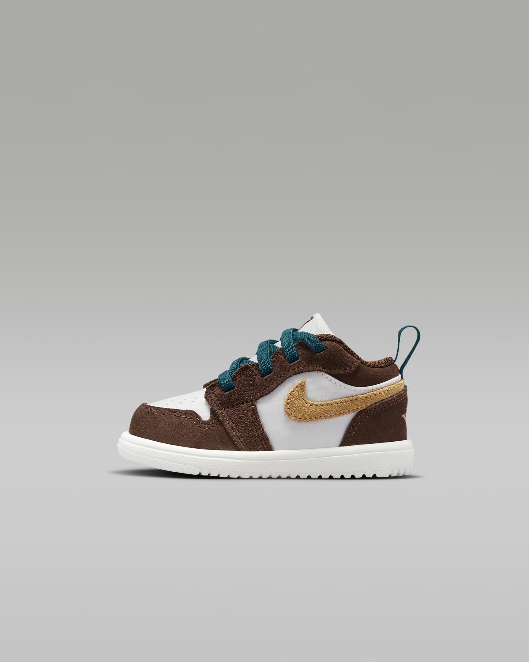 Jordan 1 Low Alt SE (TD) 婴童运动童鞋 - 惊喜可可色/麻线黄/帆白/惊喜可可色
