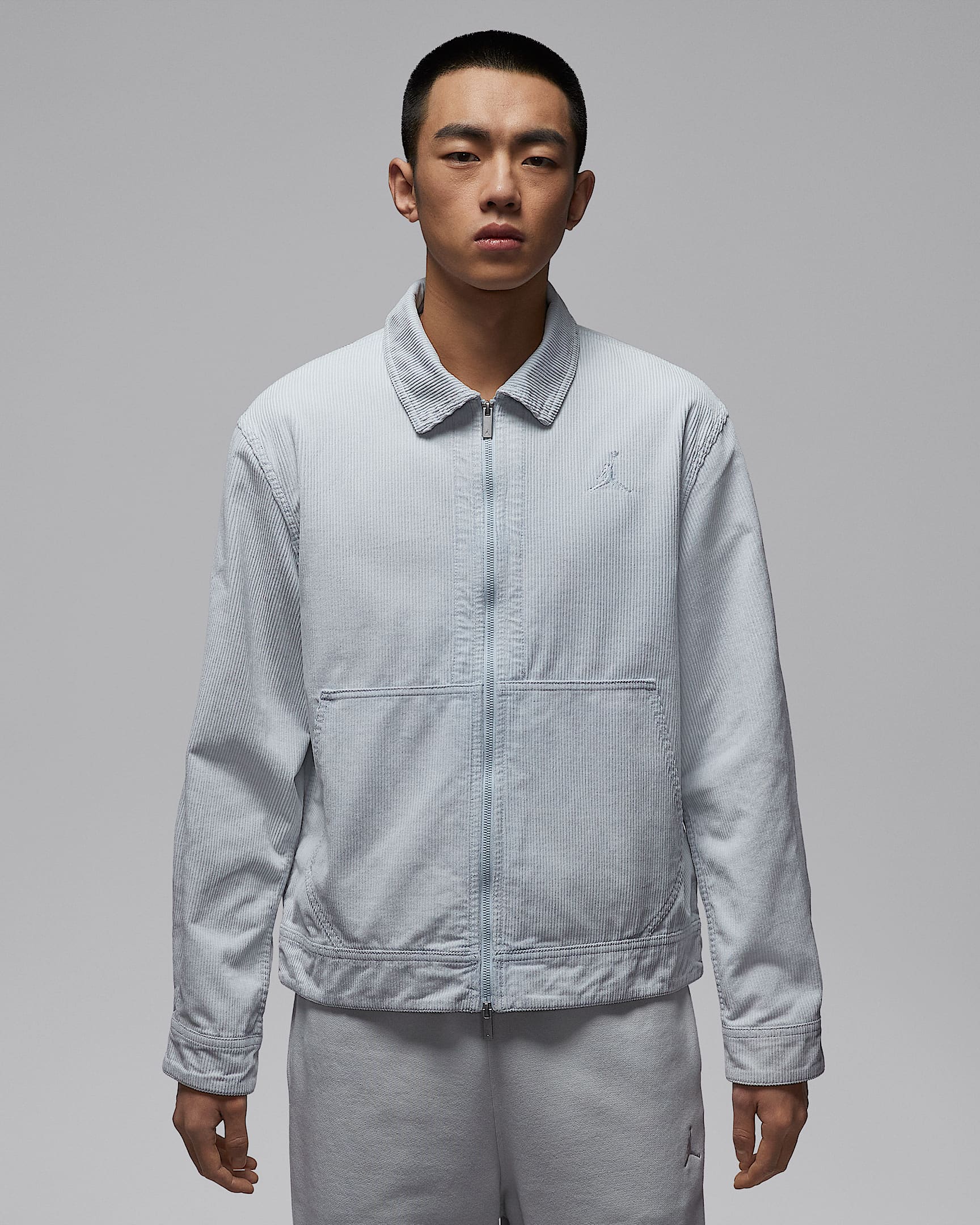 Jordan Flight 男子灯芯绒工装夹克 - 浅蓝灰/浅蓝灰