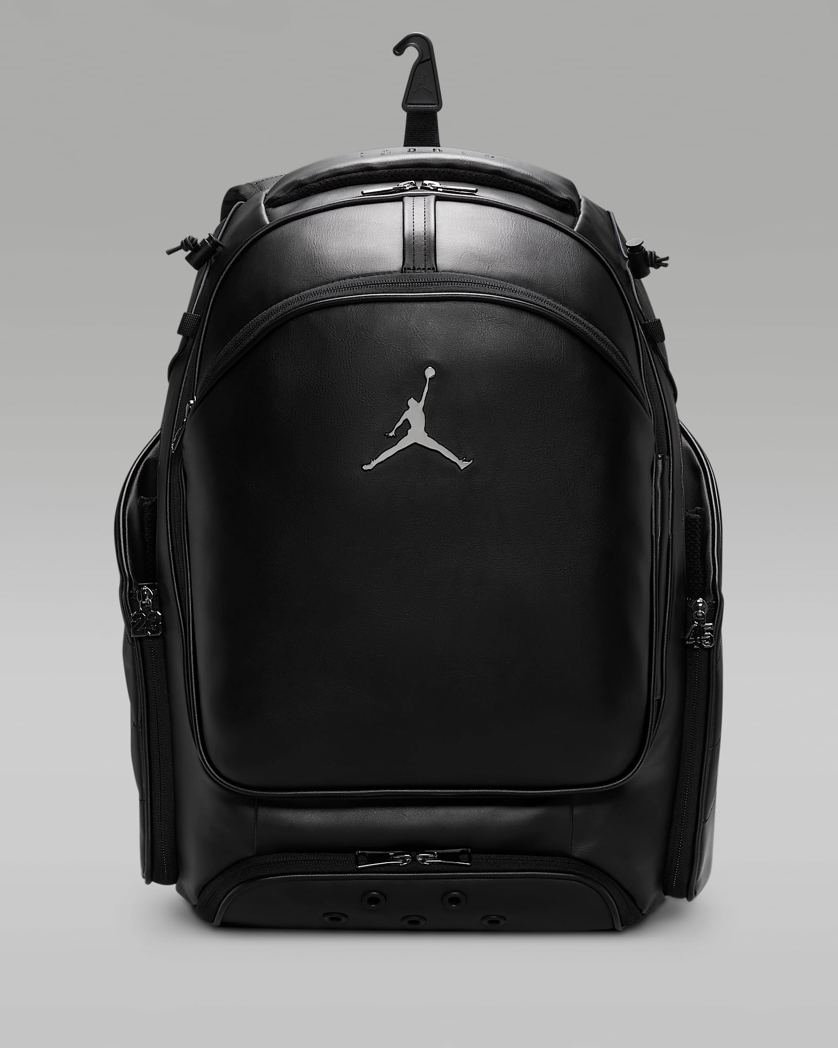 Jordan Fly Elite 棒球双肩包 - 黑/黑/黑/金属银