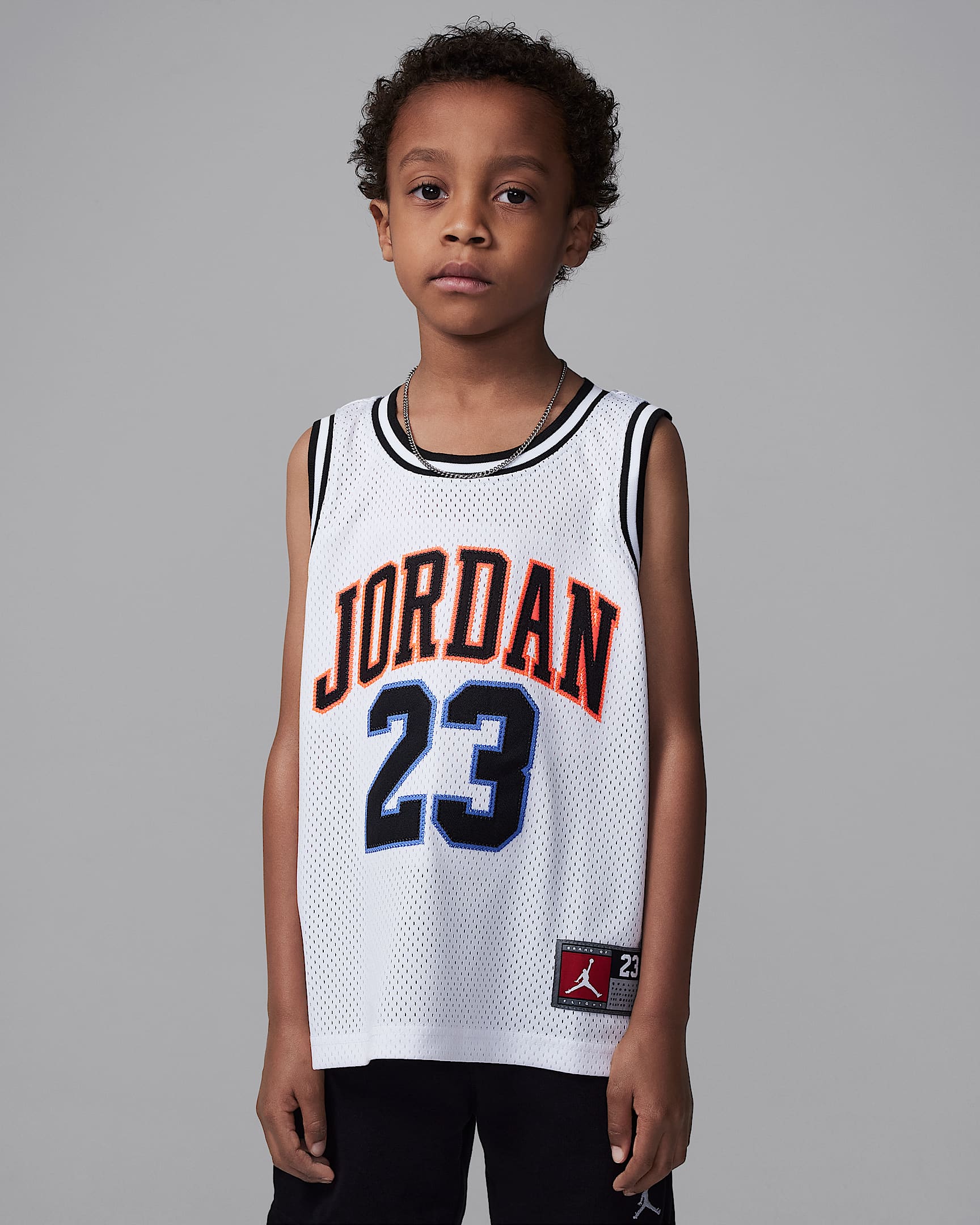 Jordan 23 幼童球衣 - 亮深红/白色