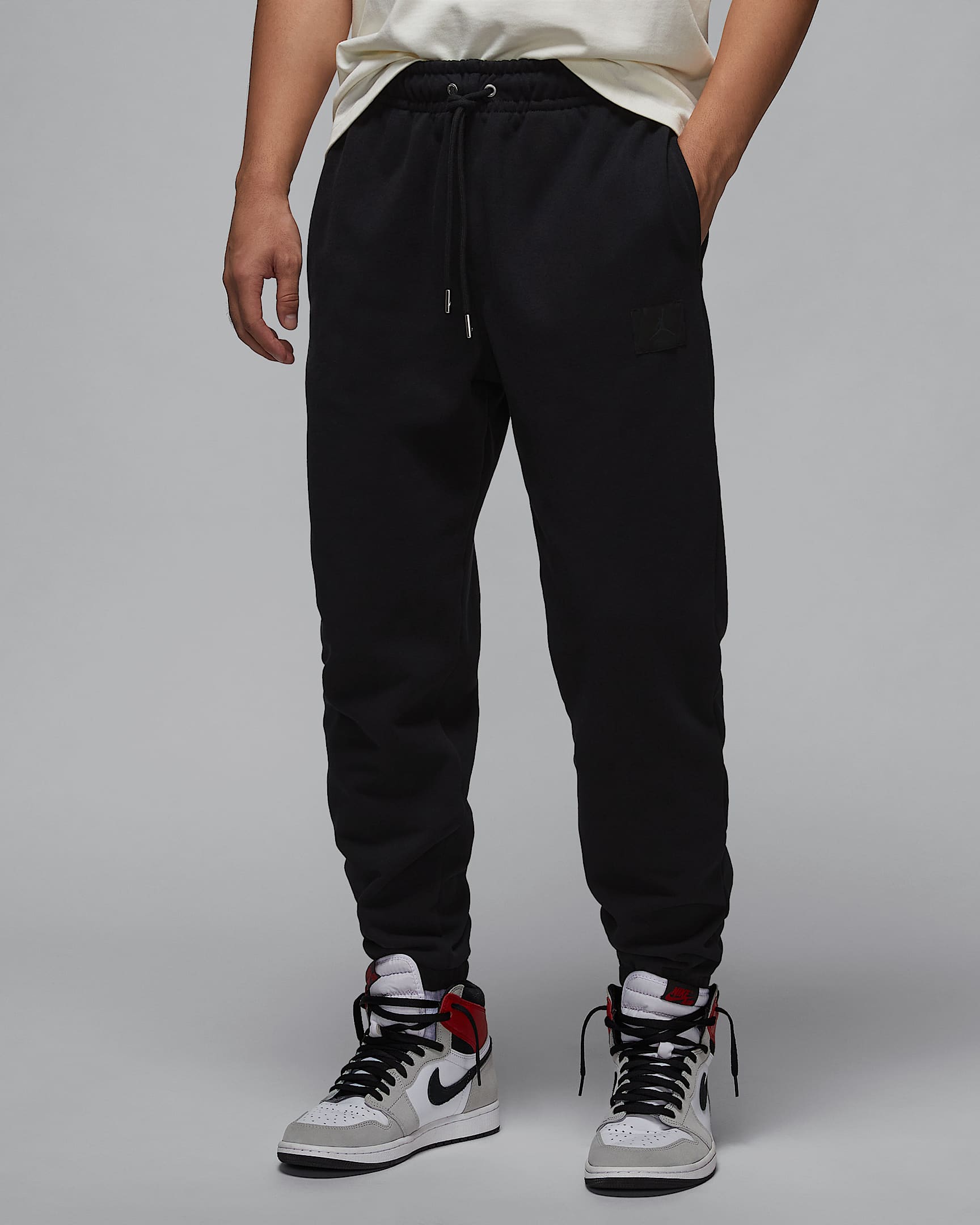 Jordan Flight Fleece 男子薄绒长裤 - 黑