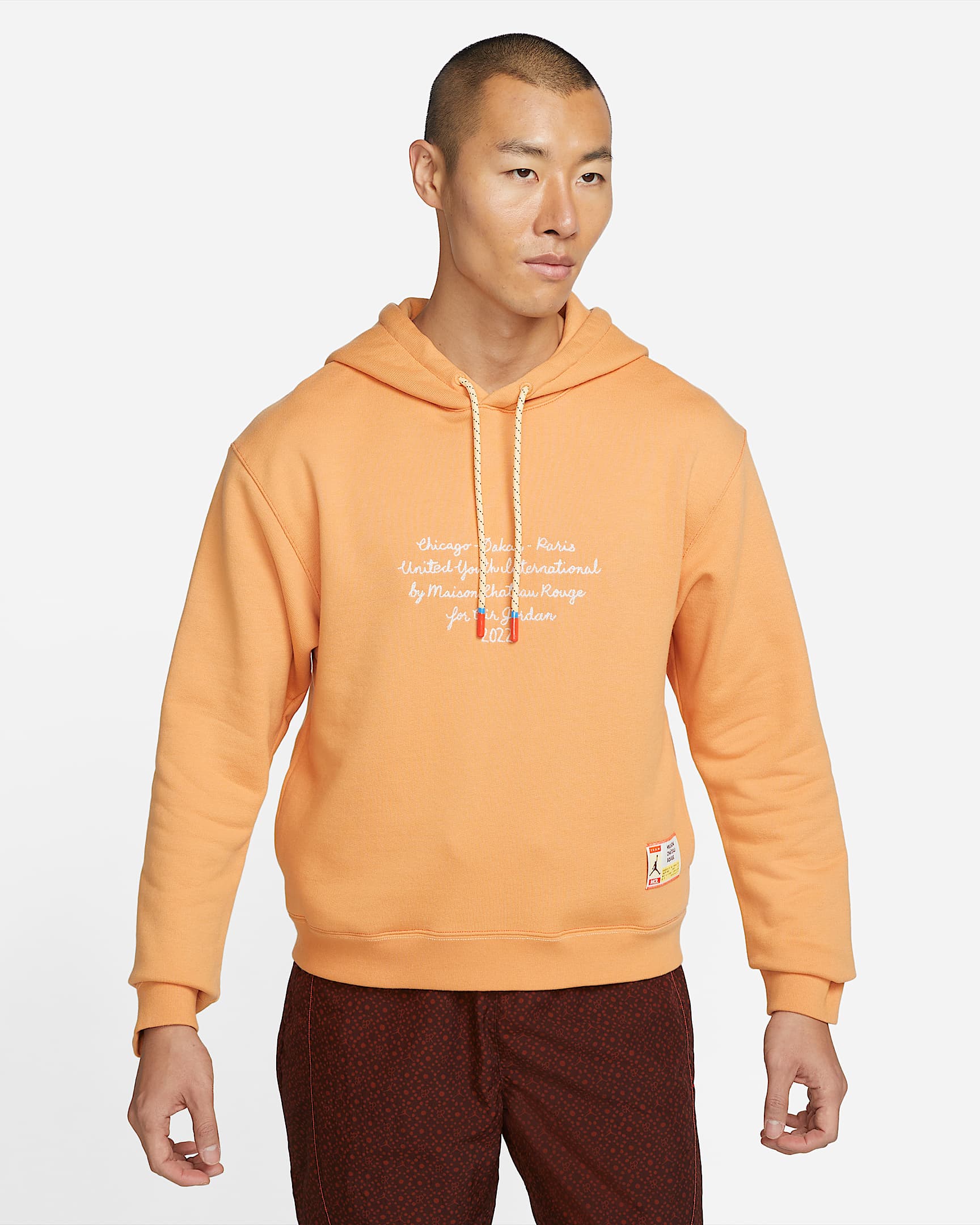 Jordan x Maison Chateau Rouge 男子法式毛圈连帽衫 - 月亮铜