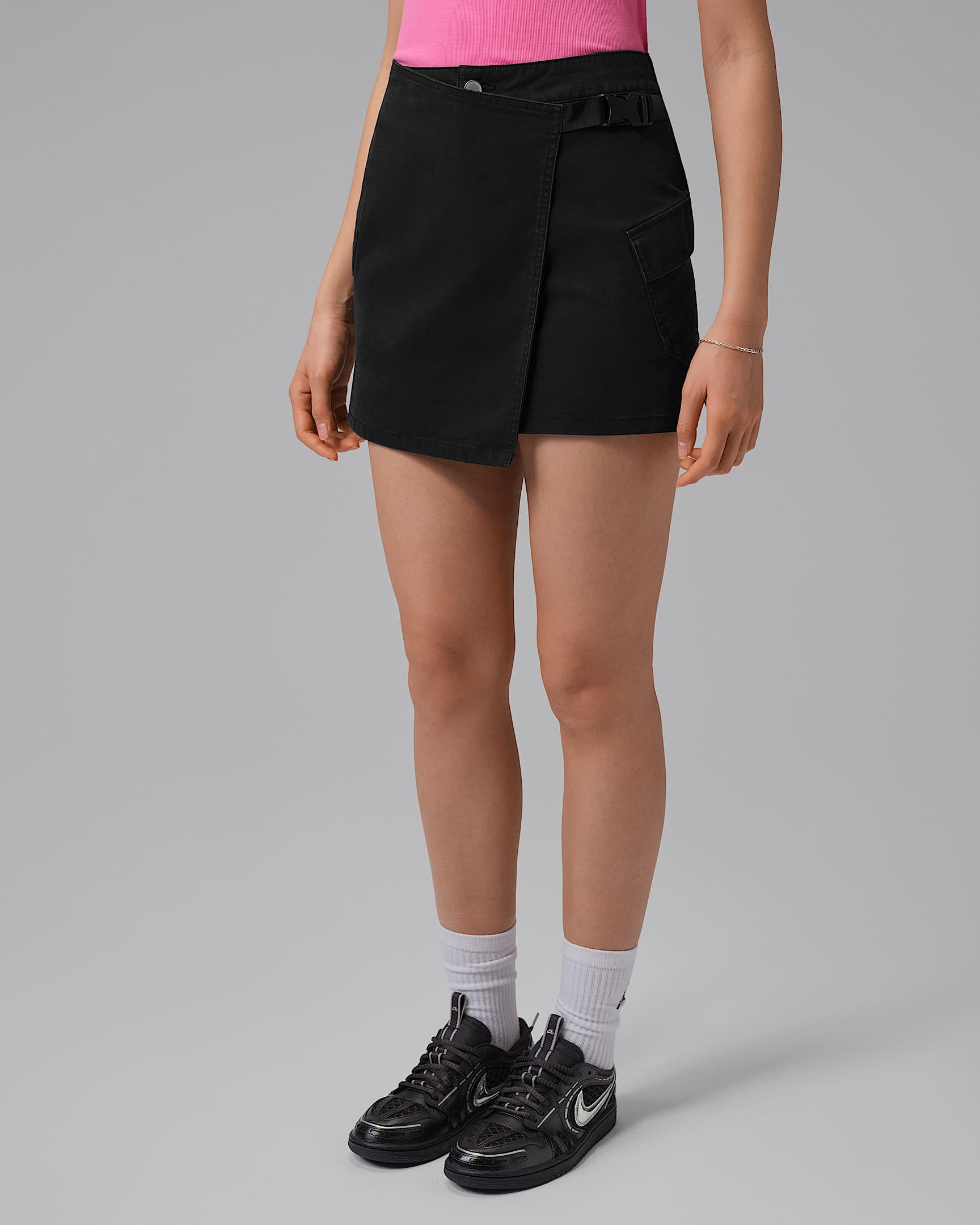 Jordan Flight 女子工装裹身半身裙 - 黑/黑