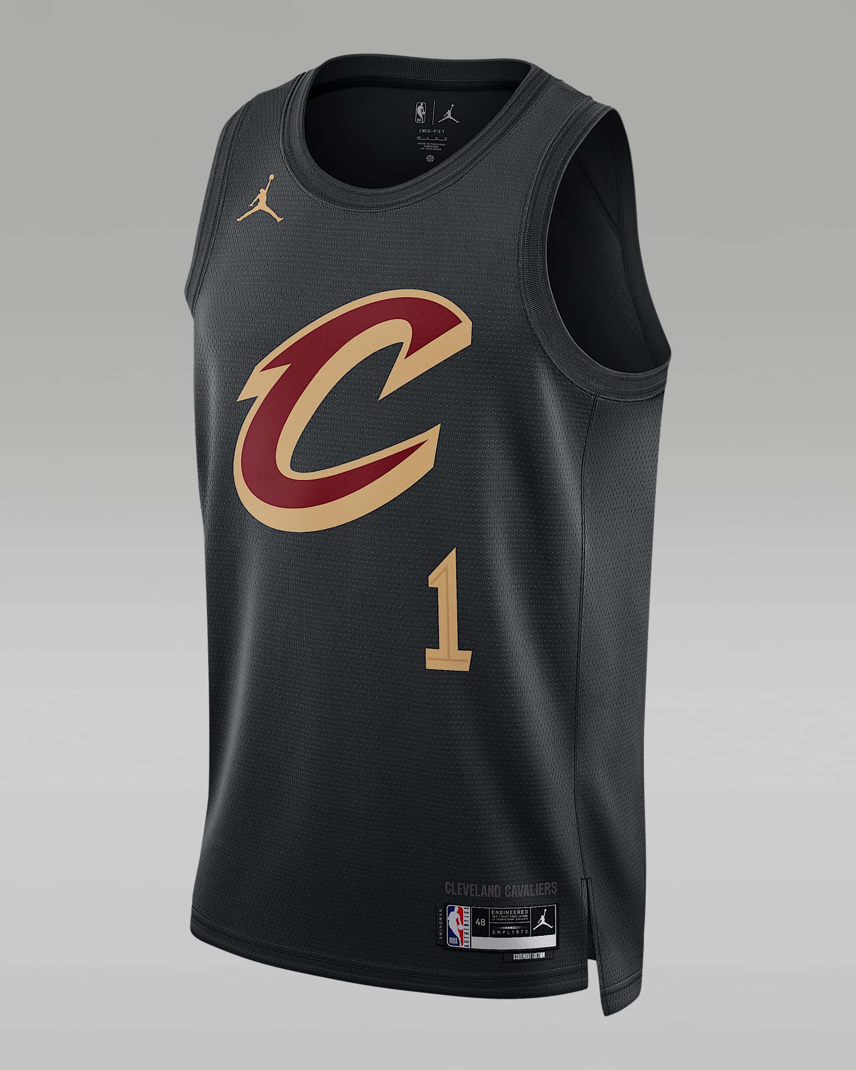 克利夫兰骑士队詹姆斯·哈登 (James Harden) Statement Edition Jordan NBA Swingman Jersey Dri-FIT 速干科技男子球衣 - 黑