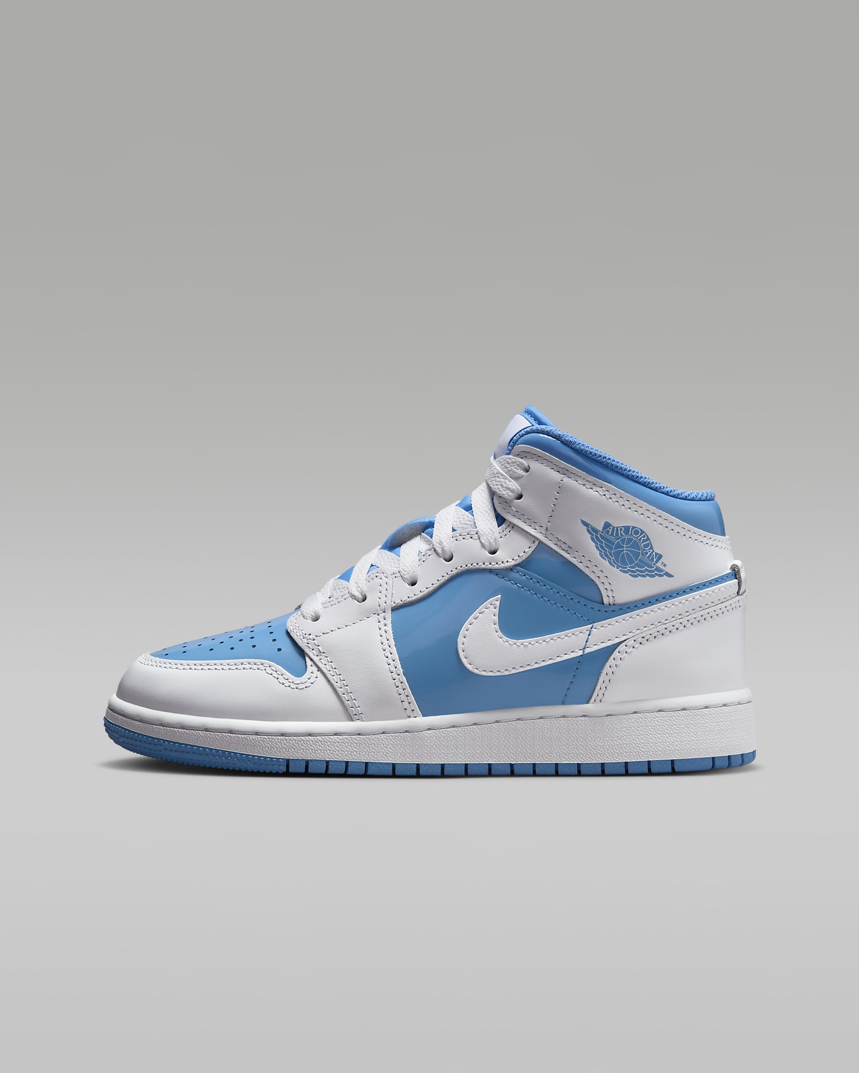 Air Jordan 1 Mid SE 大童运动鞋 - 白色/传奇蓝