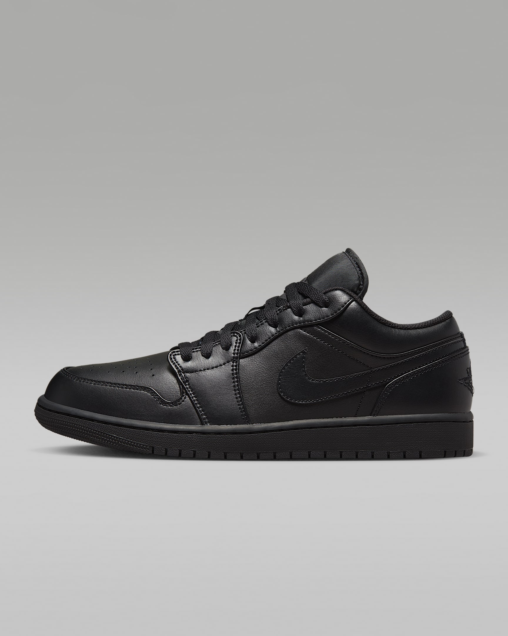 Air Jordan 1 Low 男子运动鞋 - 黑/黑/黑