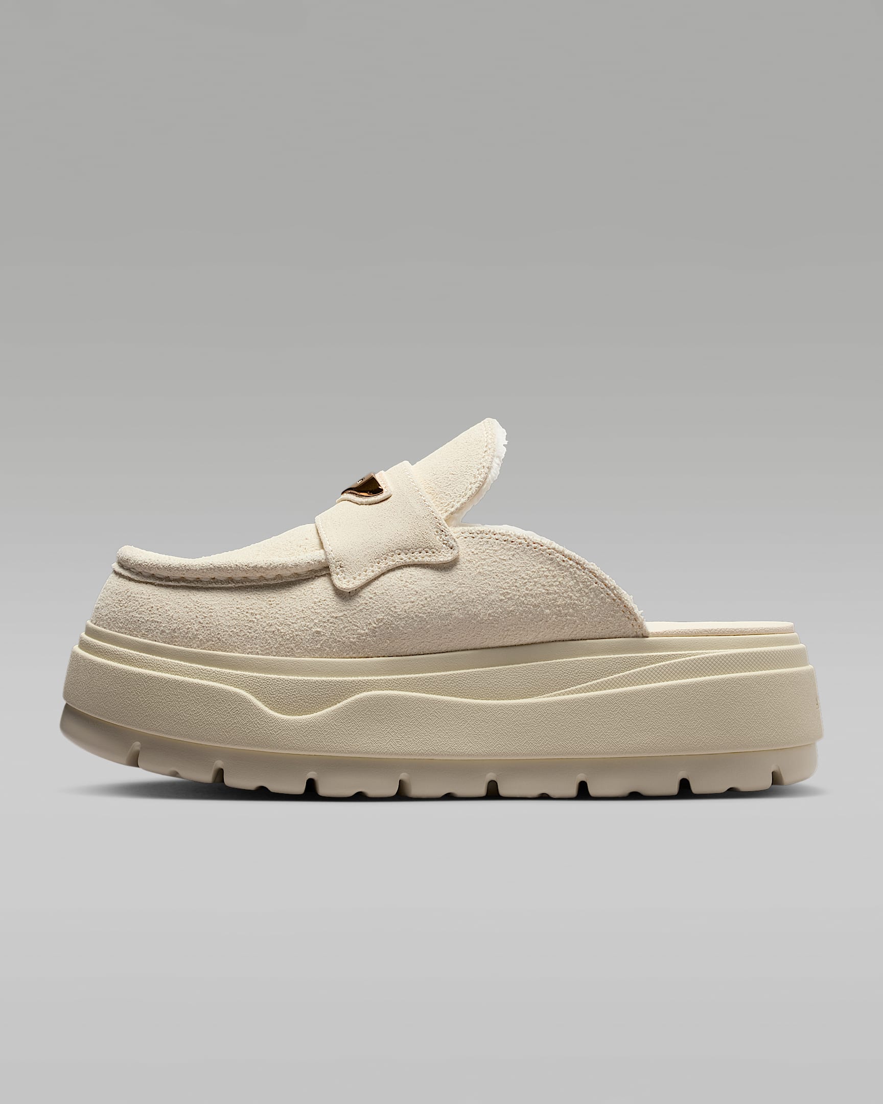 Air Jordan Mule 女子拖鞋 - 珍珠灰/椰奶色/金属色