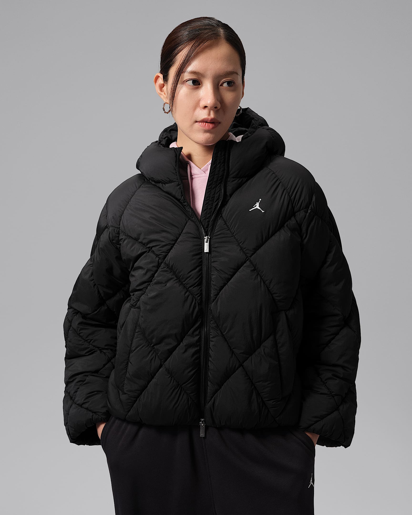 Jordan Brooklyn 女子夹克 - 黑