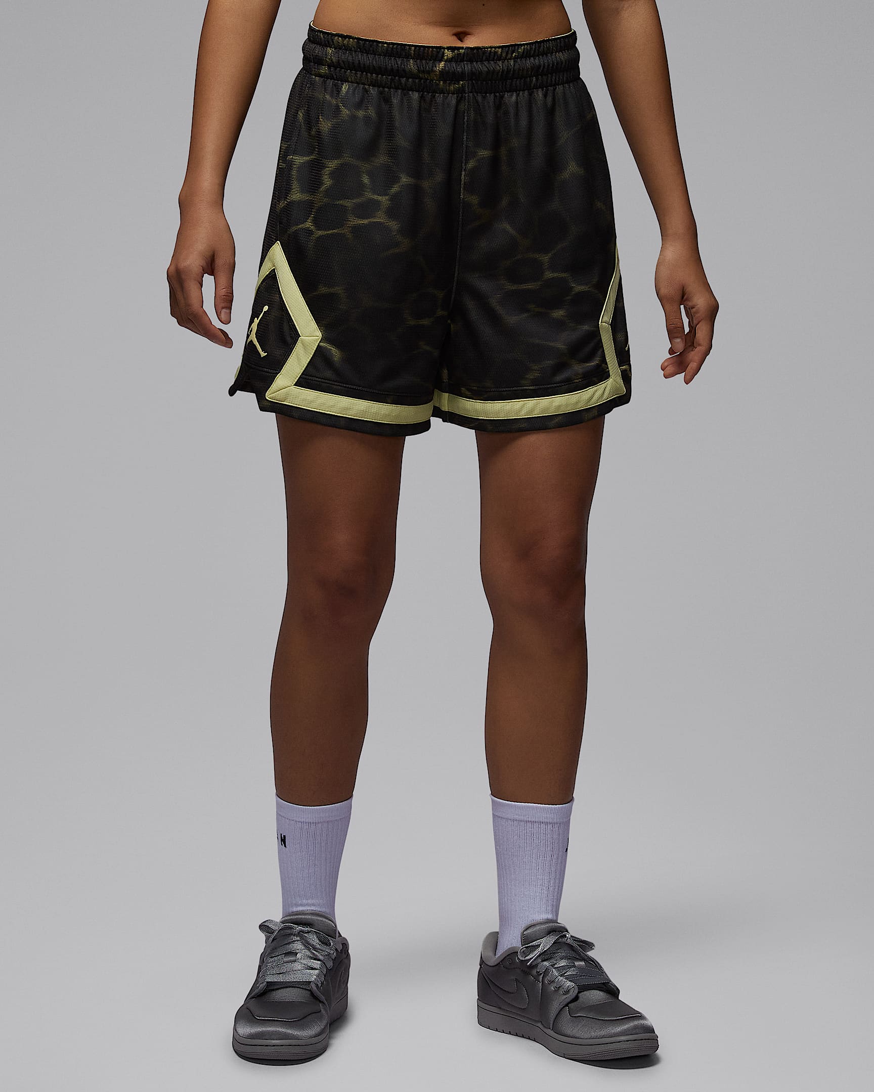 Jordan Sport Diamond 女子速干短裤 - 明亮绿/明亮绿