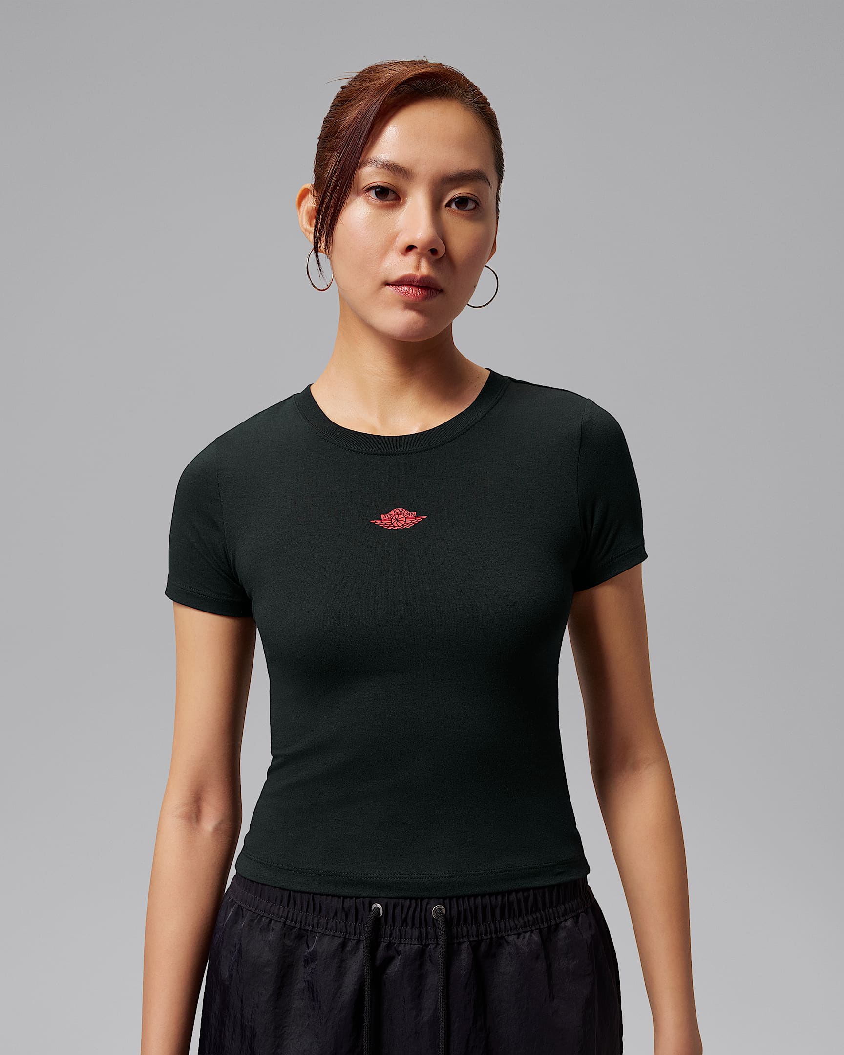Jordan Flight 女子短袖T恤 - 黑
