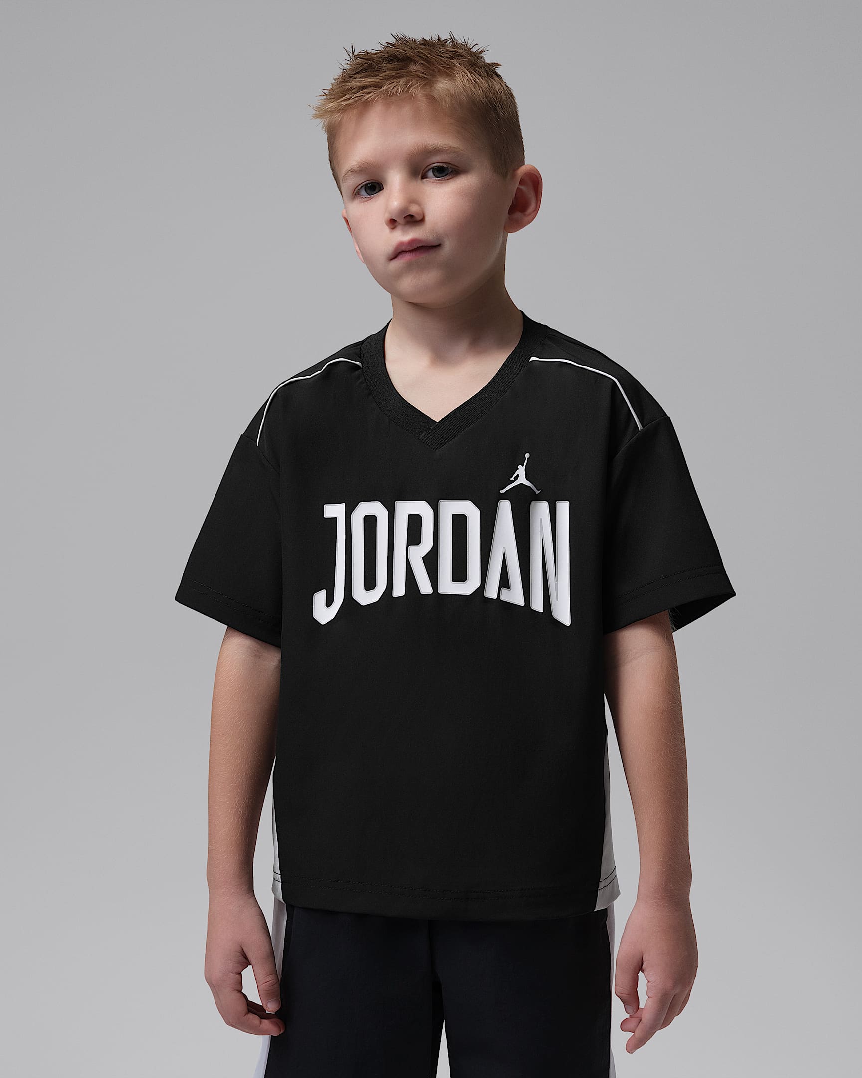 Jordan Prestige 幼童防晒上衣 - 黑