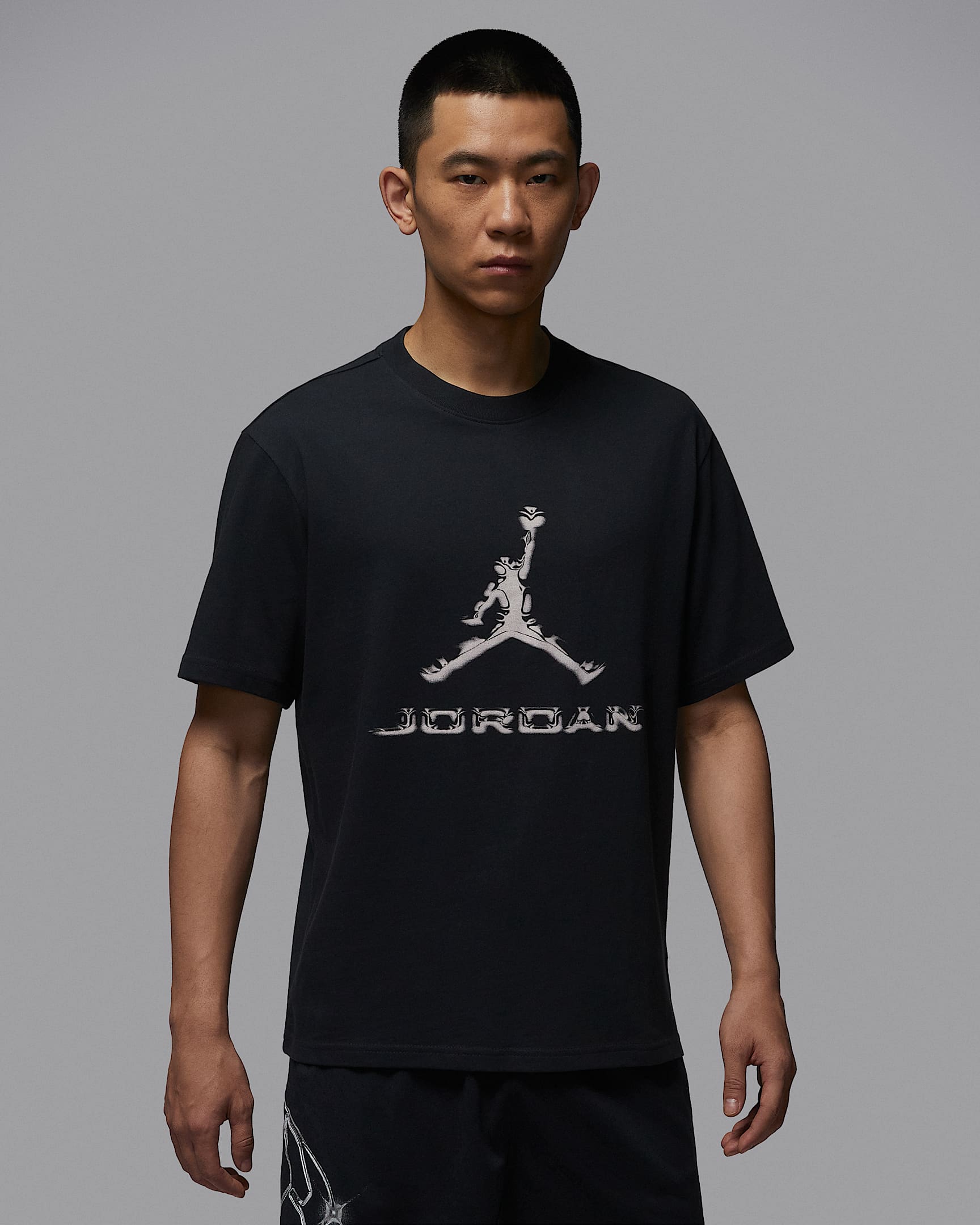 Jordan Sport Dri-FIT 男子速干T恤 - 黑/白色