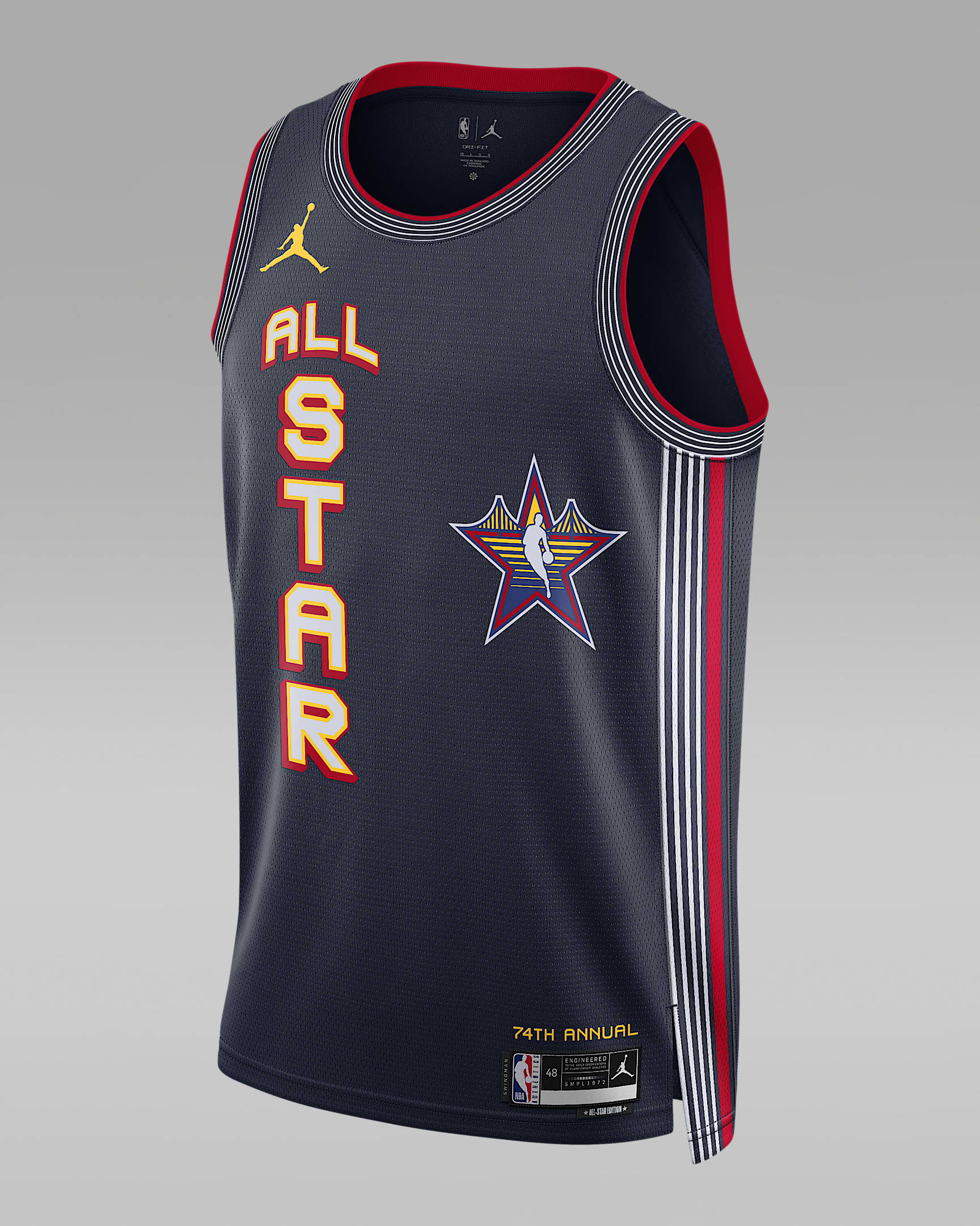 2025 All-Star Weekend (Team 2) Jordan Dri-FIT NBA Swingman Jersey 全明星男子速干球衣 - 大学深蓝