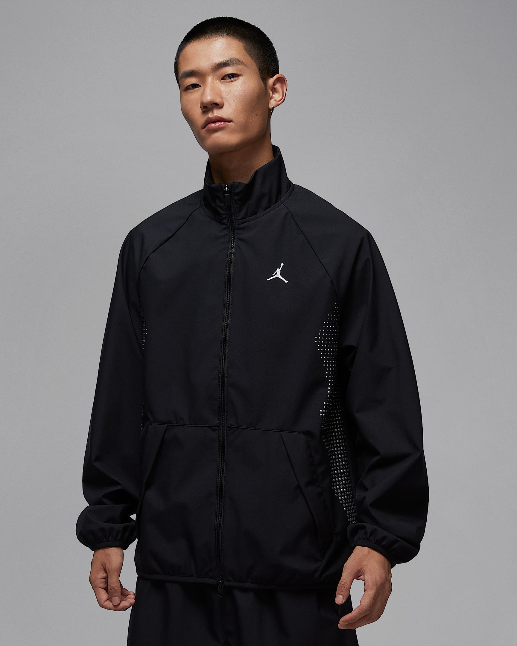Jordan Sport JAM 男子热身夹克 - 黑/金属银