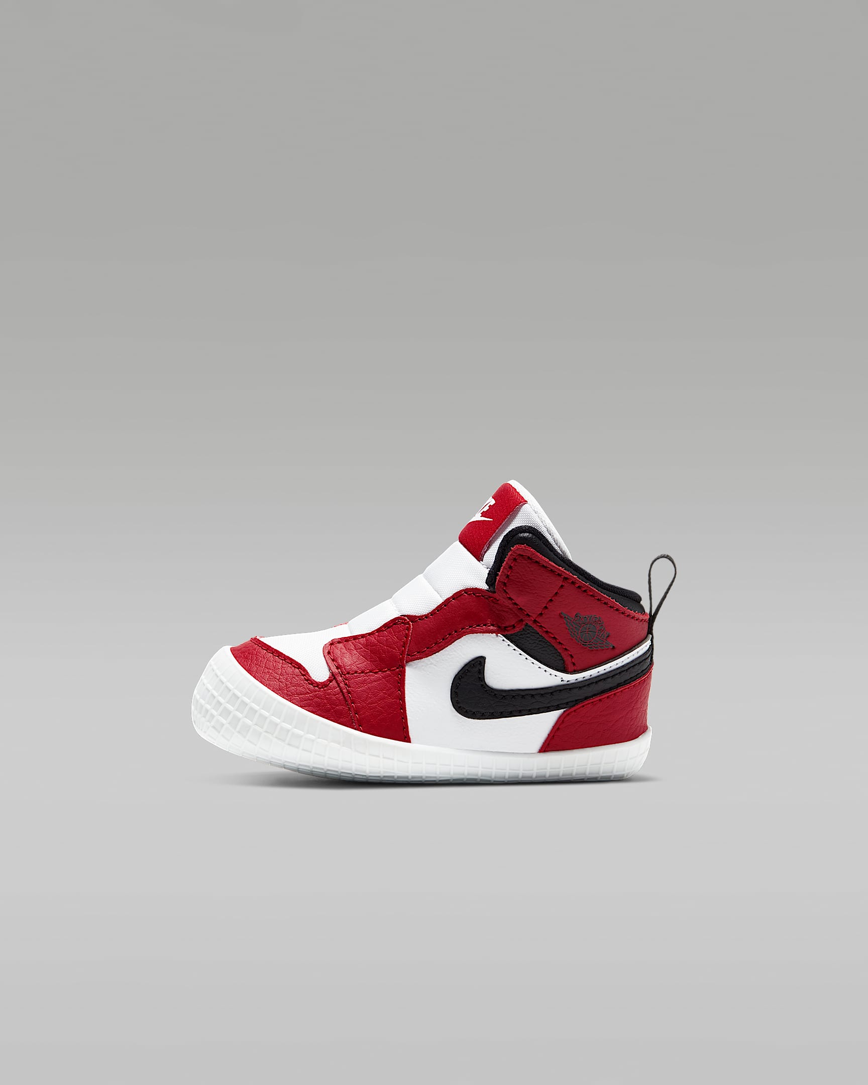 Jordan 1 Crib Bootie 婴童童鞋 - 白色/校园红/黑