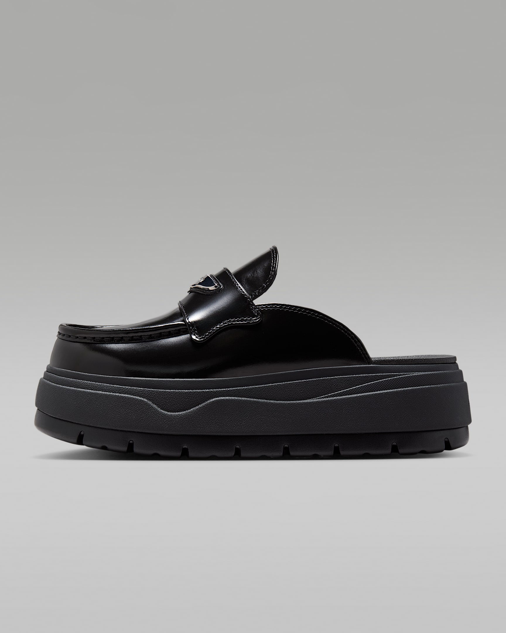 Air Jordan Mule 女子运动鞋 - 黑/金属银