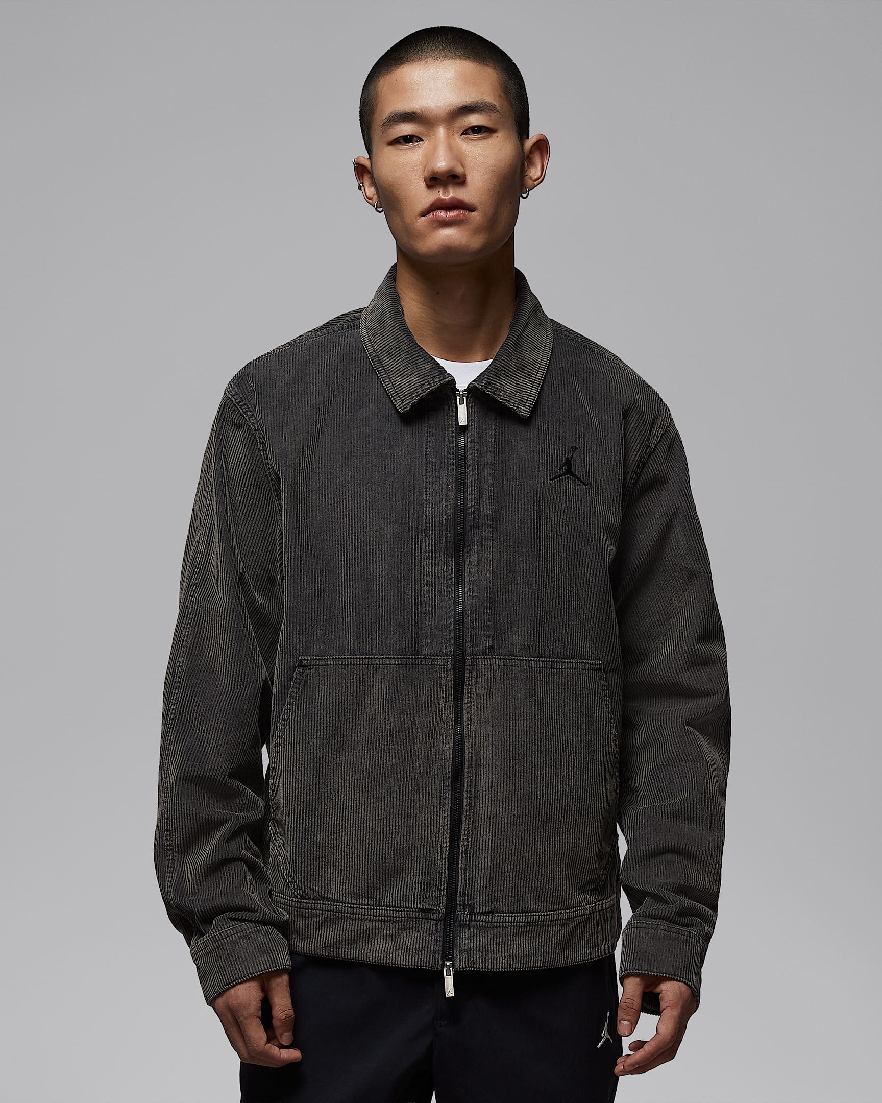 Jordan Flight 男子灯芯绒工装夹克 - 黑/黑