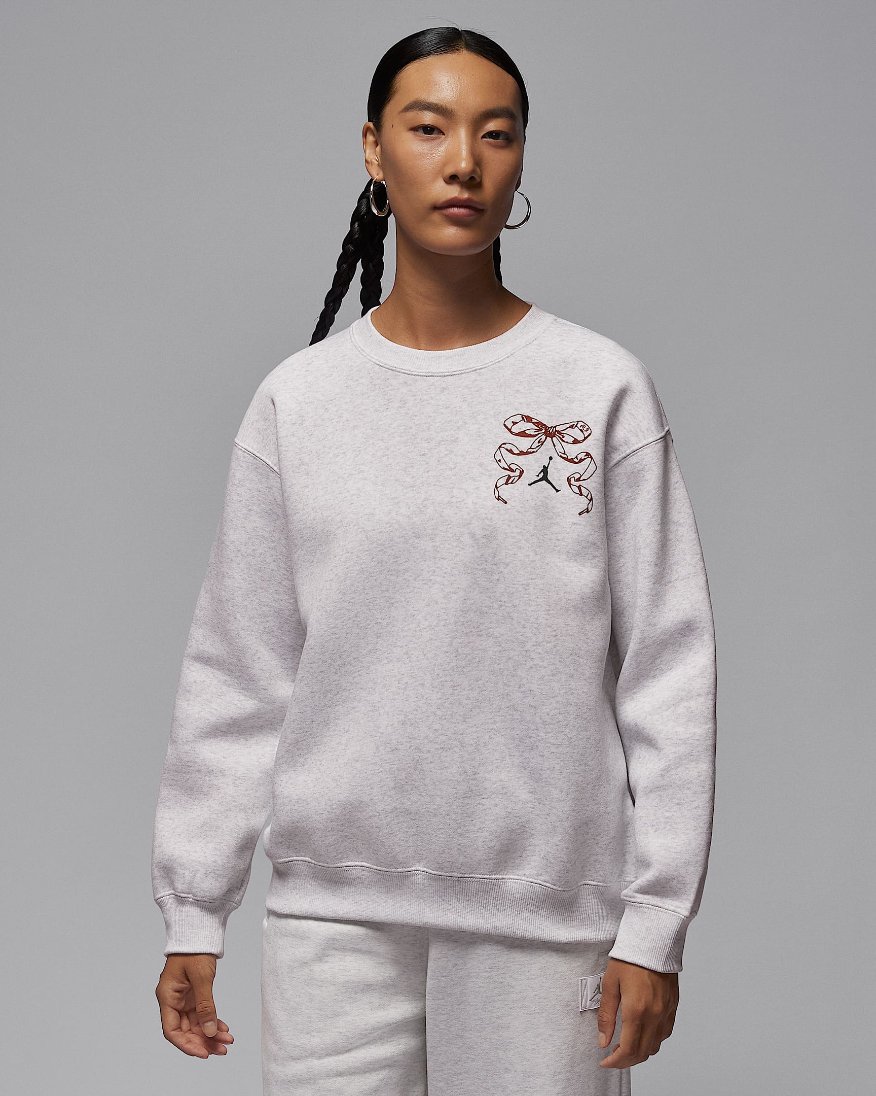 Jordan Brooklyn Fleece 女子加绒圆领套头衫 - 调色桦树色