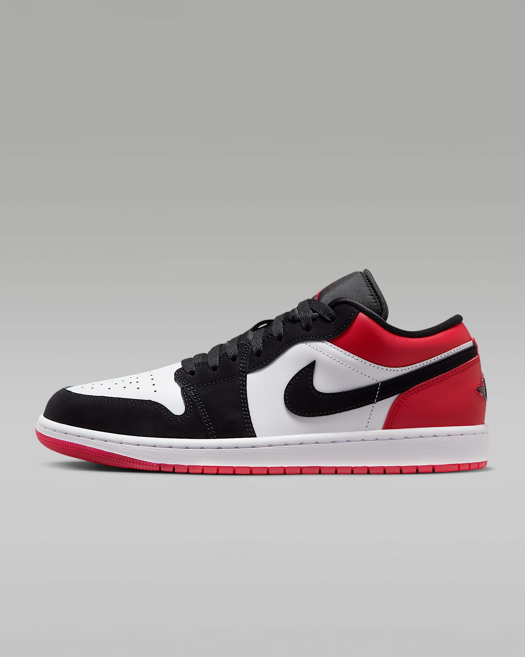 Air Jordan 1 Low SE 经典男子运动鞋 - 白色/校园红/黑