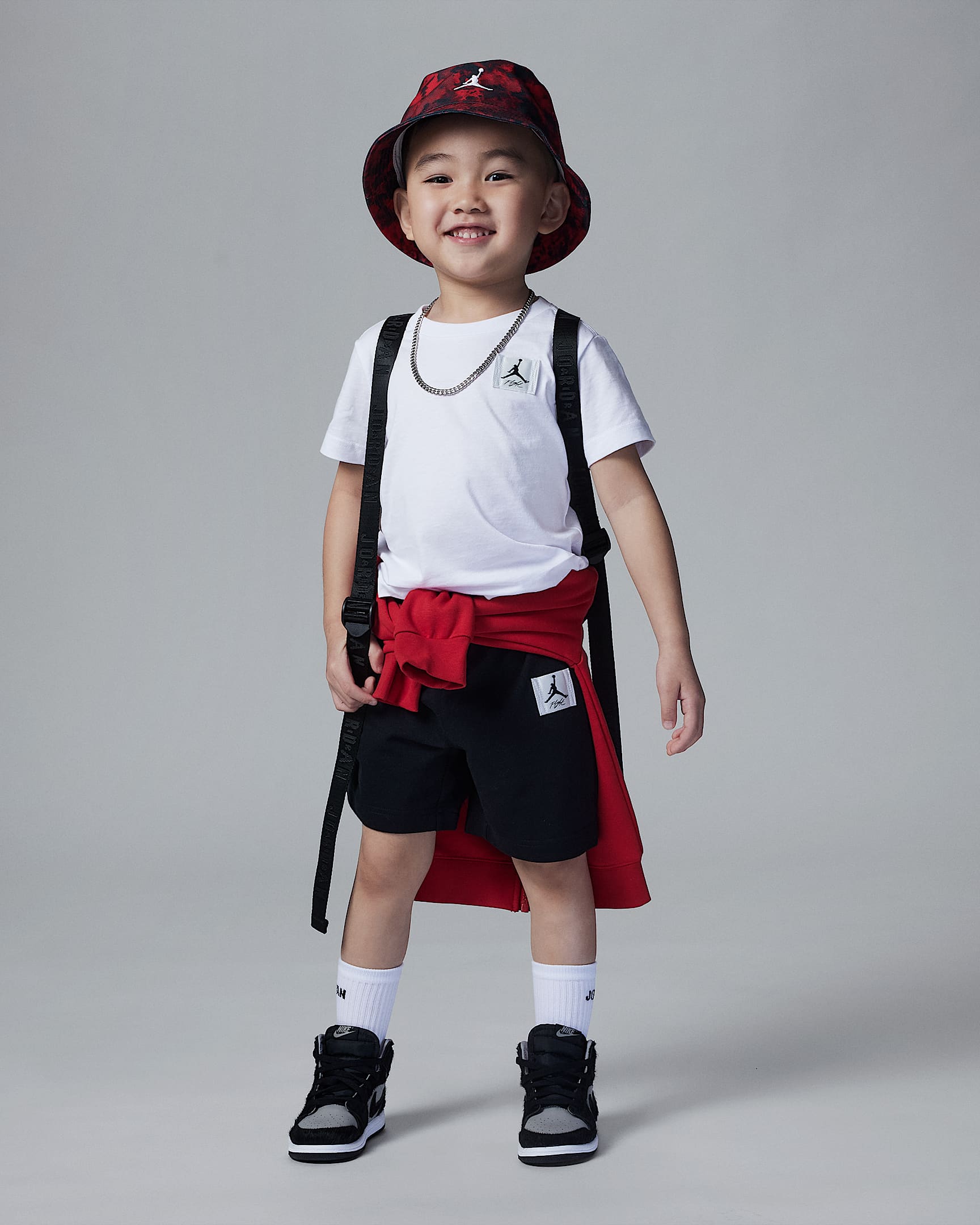 Jordan Flight Essentials 婴童T恤和短裤套装 - 黑