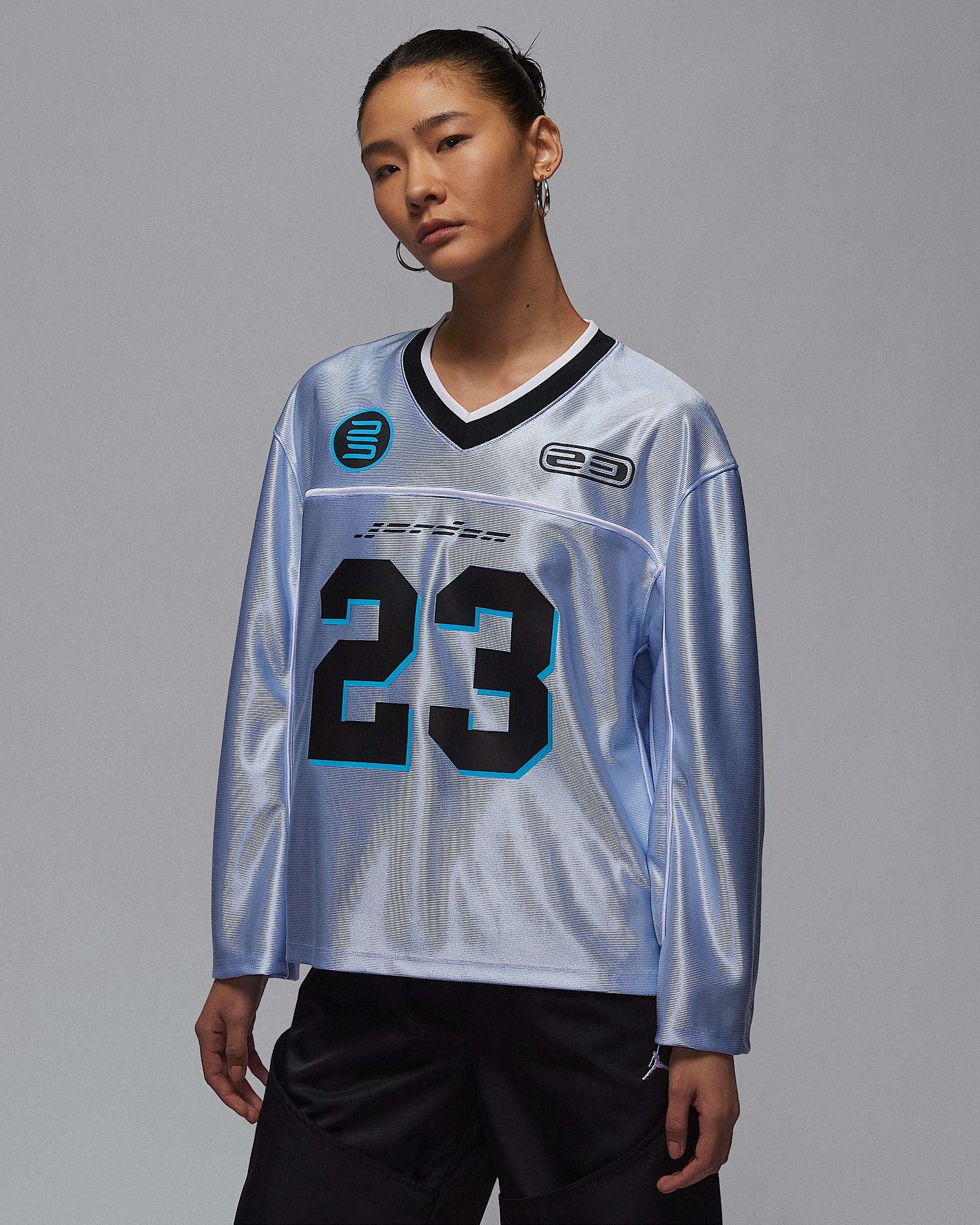 Jordan 女子长袖针织上衣 - 氢蓝