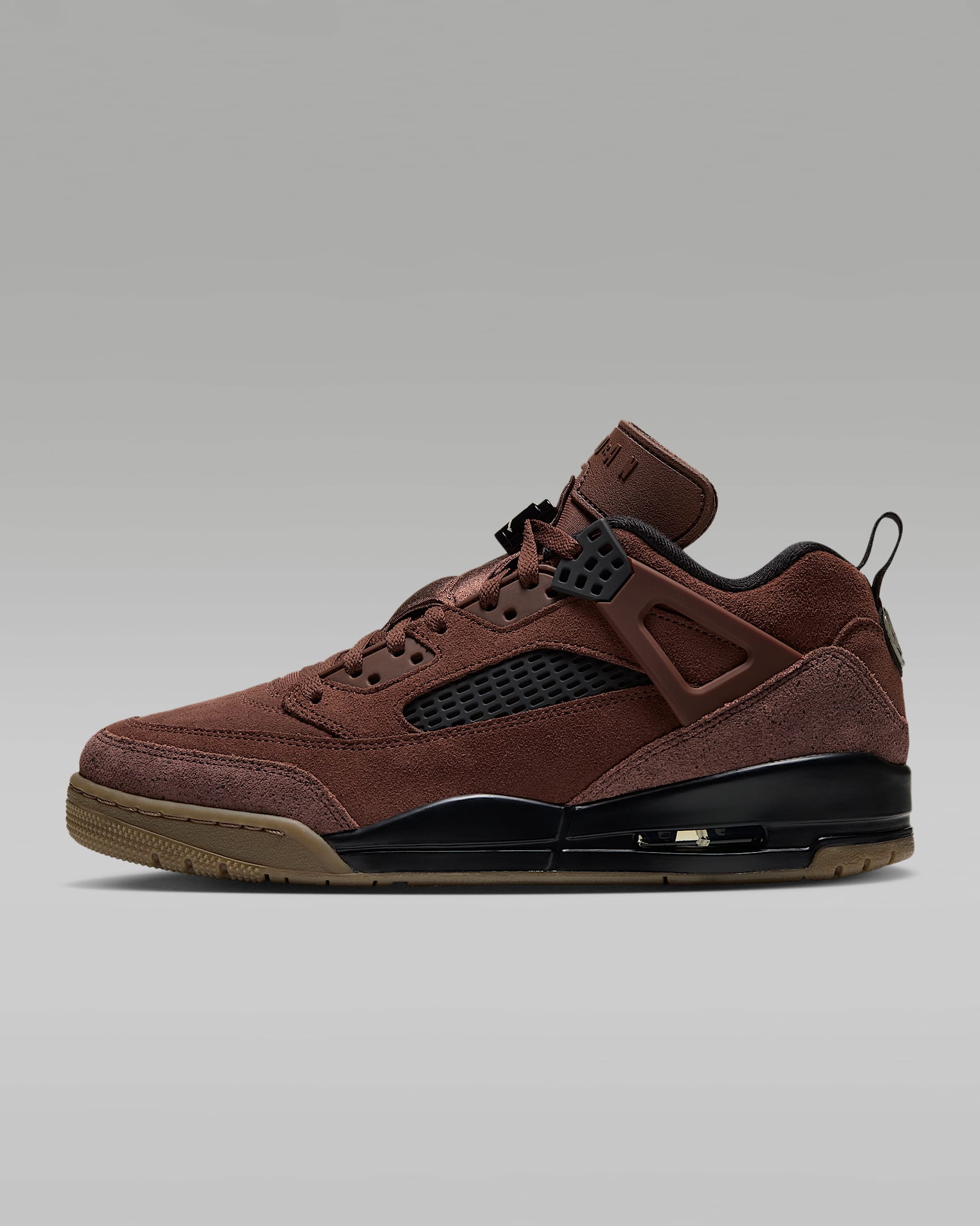 Jordan Spizike Low 男子运动鞋 - 动物群棕/黑/橡皮暗褐/珍珠白