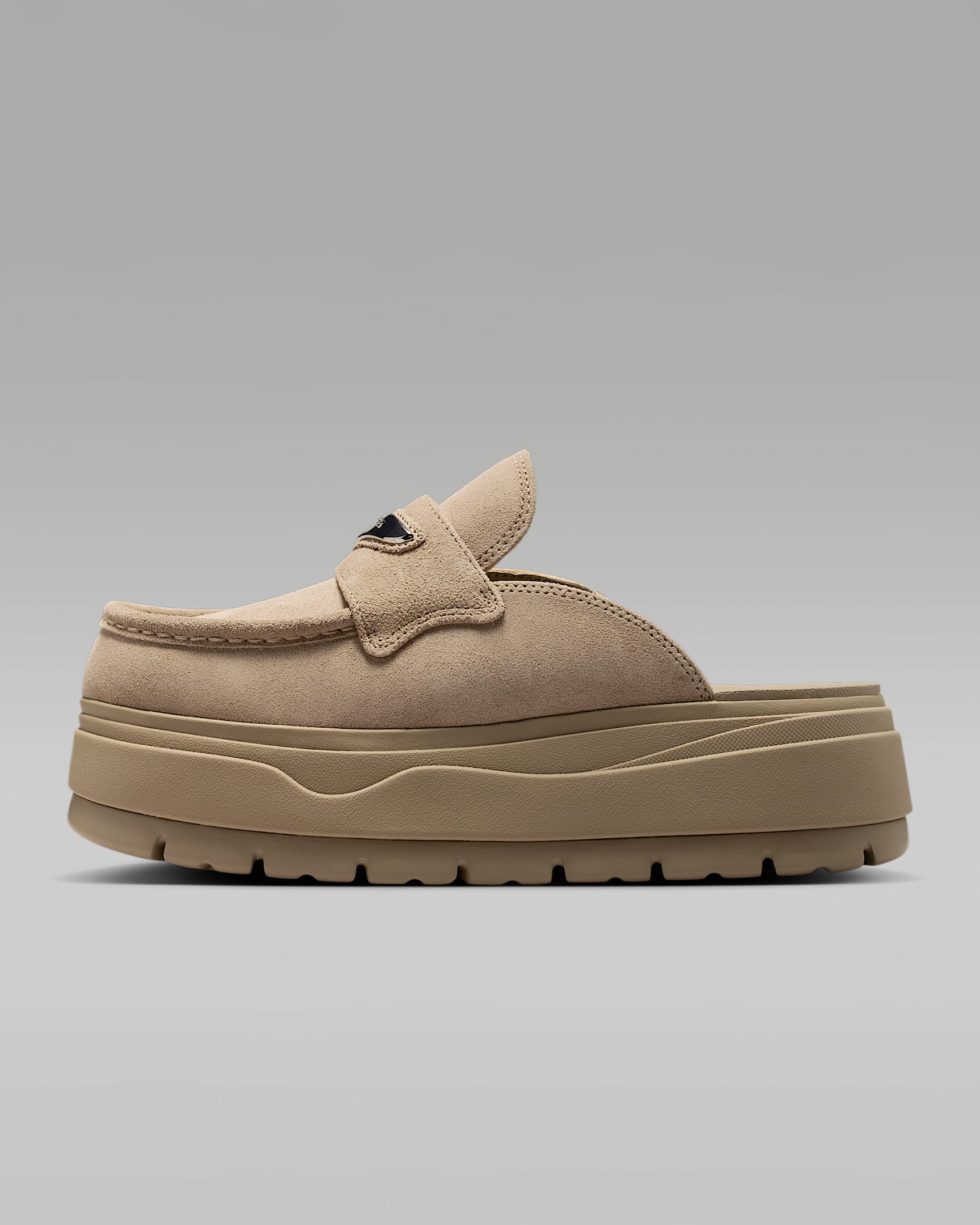 Air Jordan Mule 女子运动休闲鞋 - 卡其/金属银