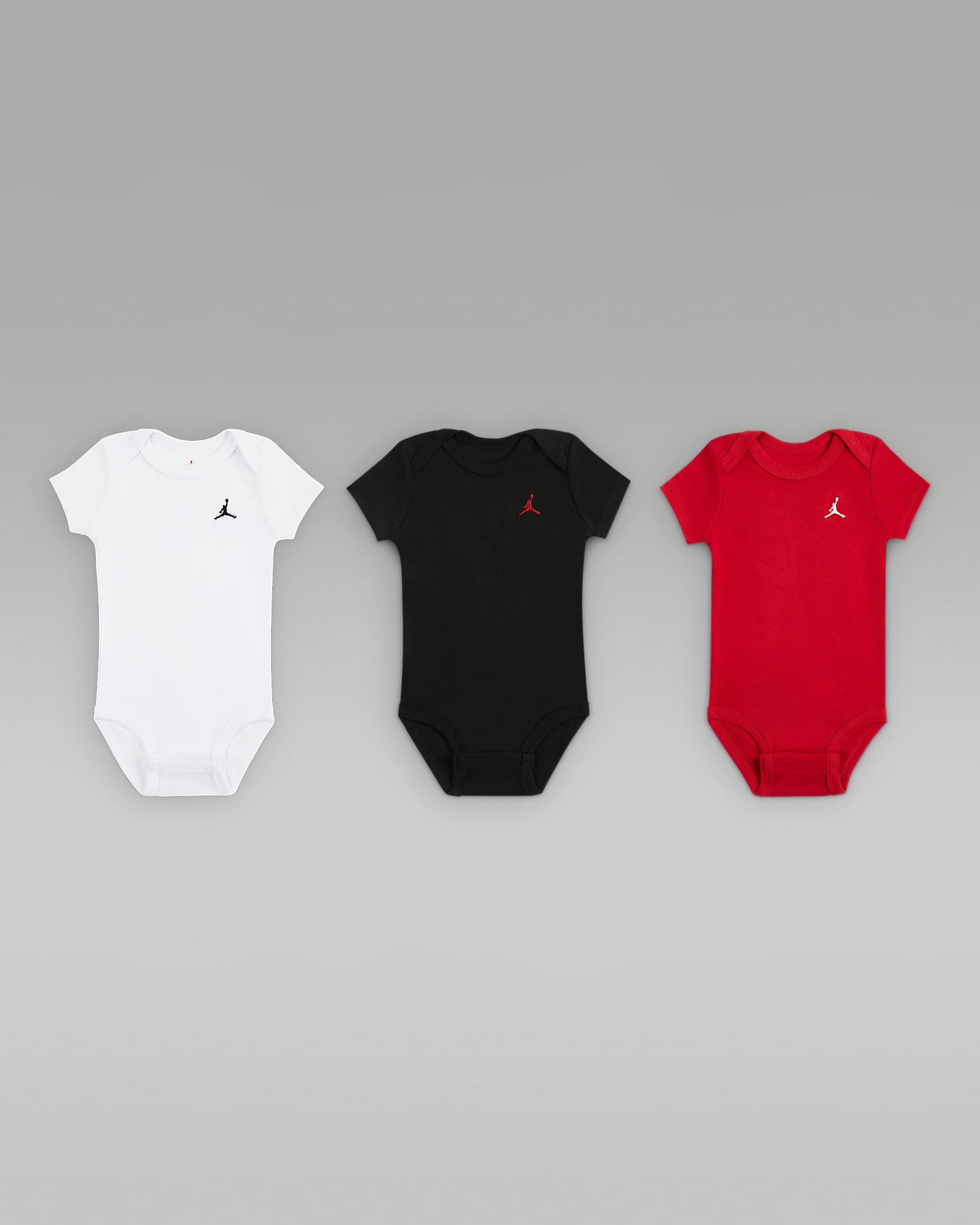 Jordan Everyday Essentials 婴童连体衣(3 件) - 健身红